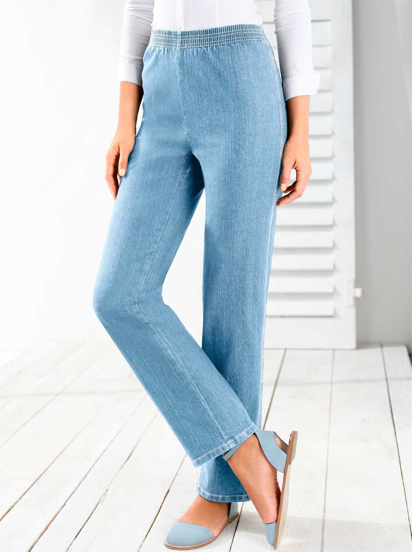 Classic Basics Dehnbund-Jeans 1 Stk. tlg. günstig online kaufen