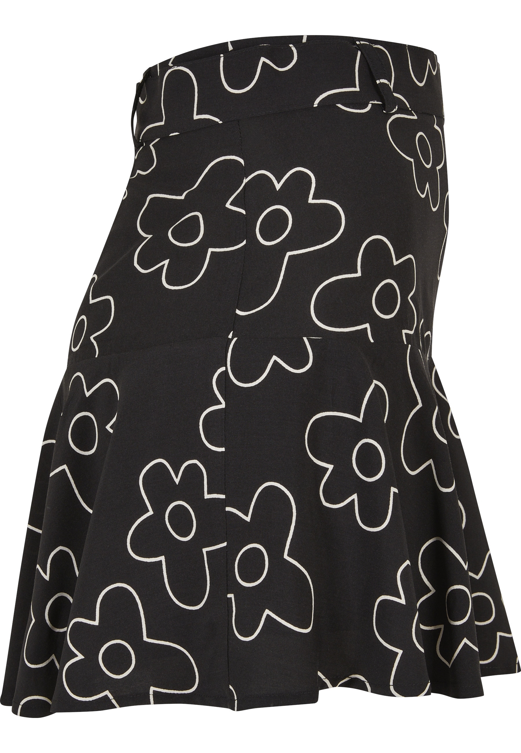 URBAN CLASSICS Jerseyrock »Urban Classics Damen Ladies Viscose Mini Skort« 1 Stk.