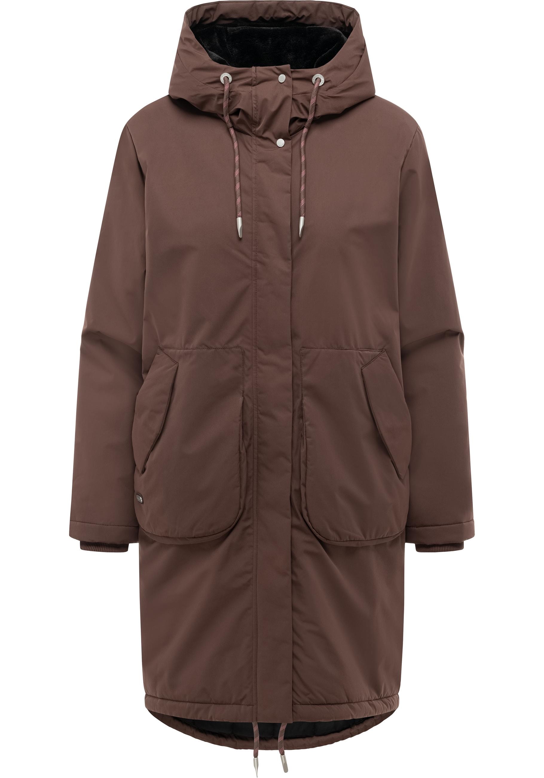 Ragwear Funktionsmantel "Frostlin Y" Winter Damen Kurzmantel gefüttert mit Fleece