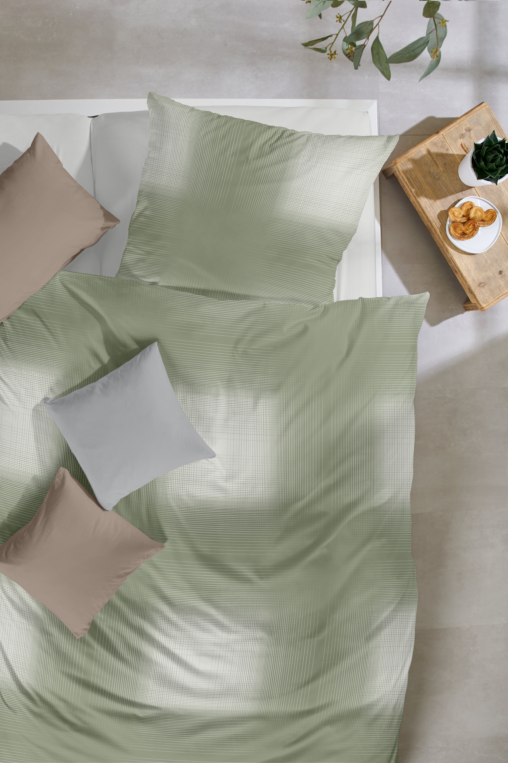 Primera Bettwäsche »Edelflanell-Bettwäsche Grazia« 2 Stk. tlg. mit modernem Karomuster