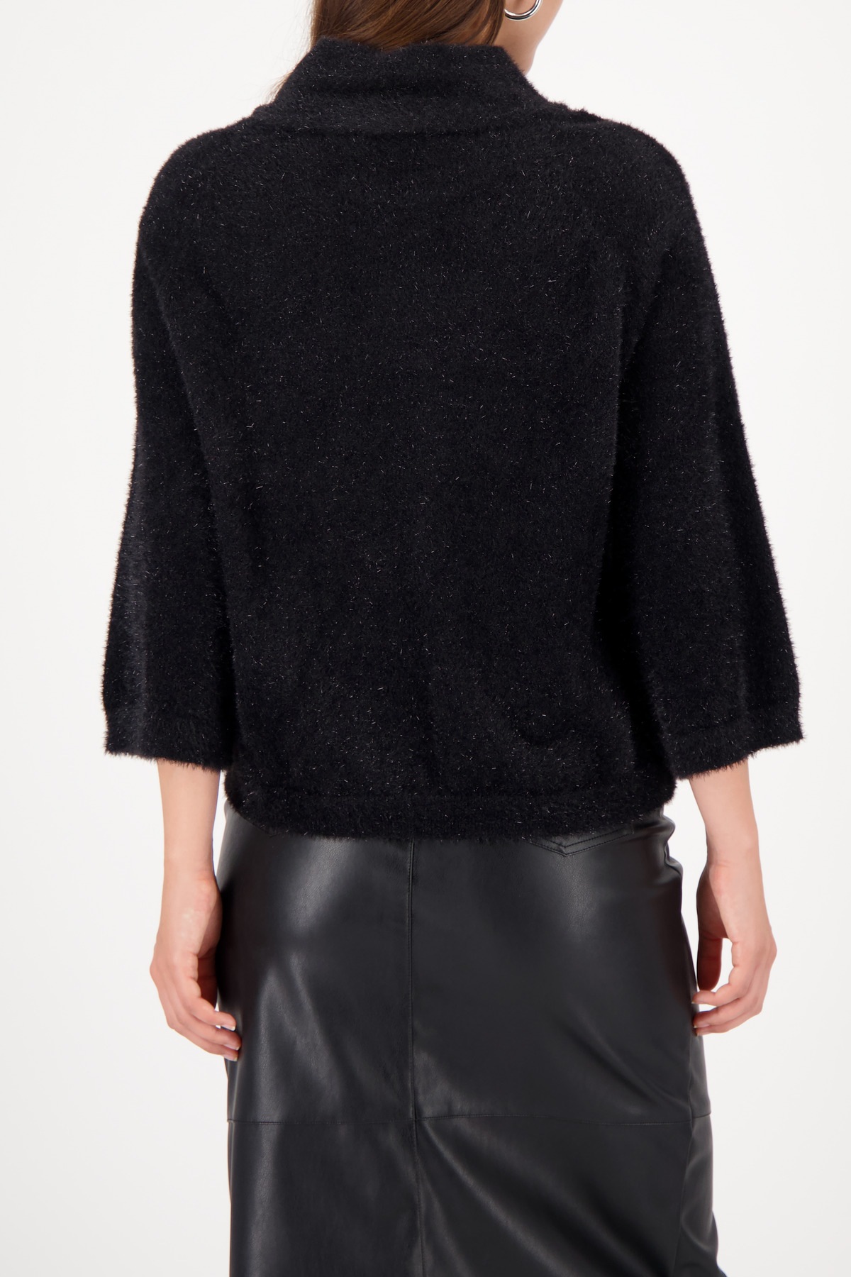 Monari Stehkragenpullover "Pullover Lurex" Regular fit mit Rundhalsausschni günstig online kaufen