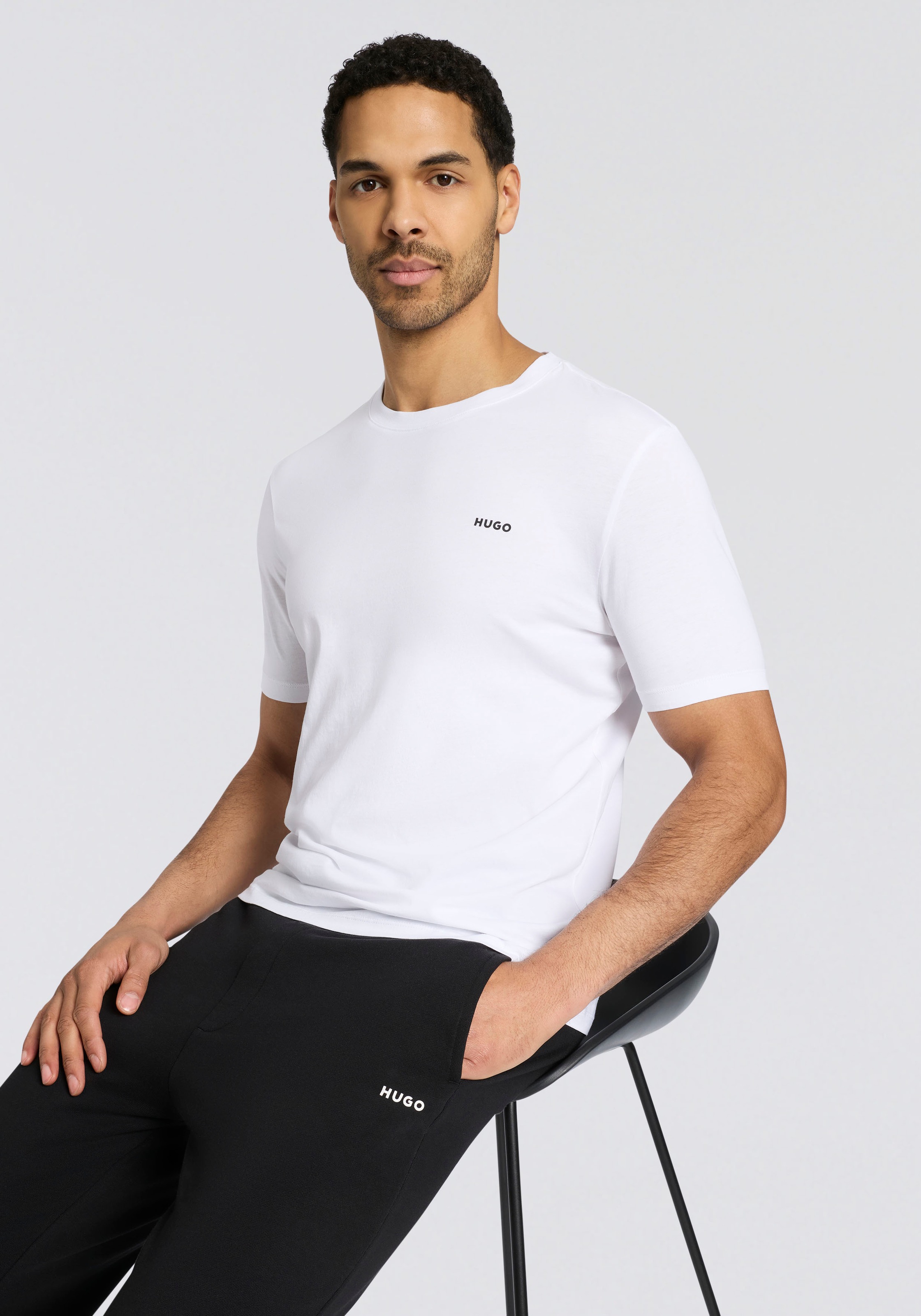 HUGO T-Shirt "Dero" Rundhalsausschnitt, Regular Fit, Basic Must Have günstig online kaufen