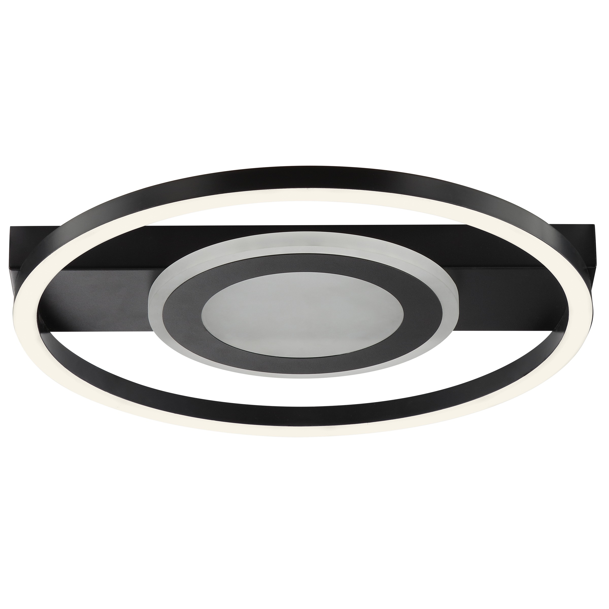 Brilliant LED Deckenleuchte »Maureen« LED-Modul 1 Stk. warmweiß - kaltweiß 37cm, 2300lm, 3000-6500K, dimmbar, CCT, RGB, schwarz