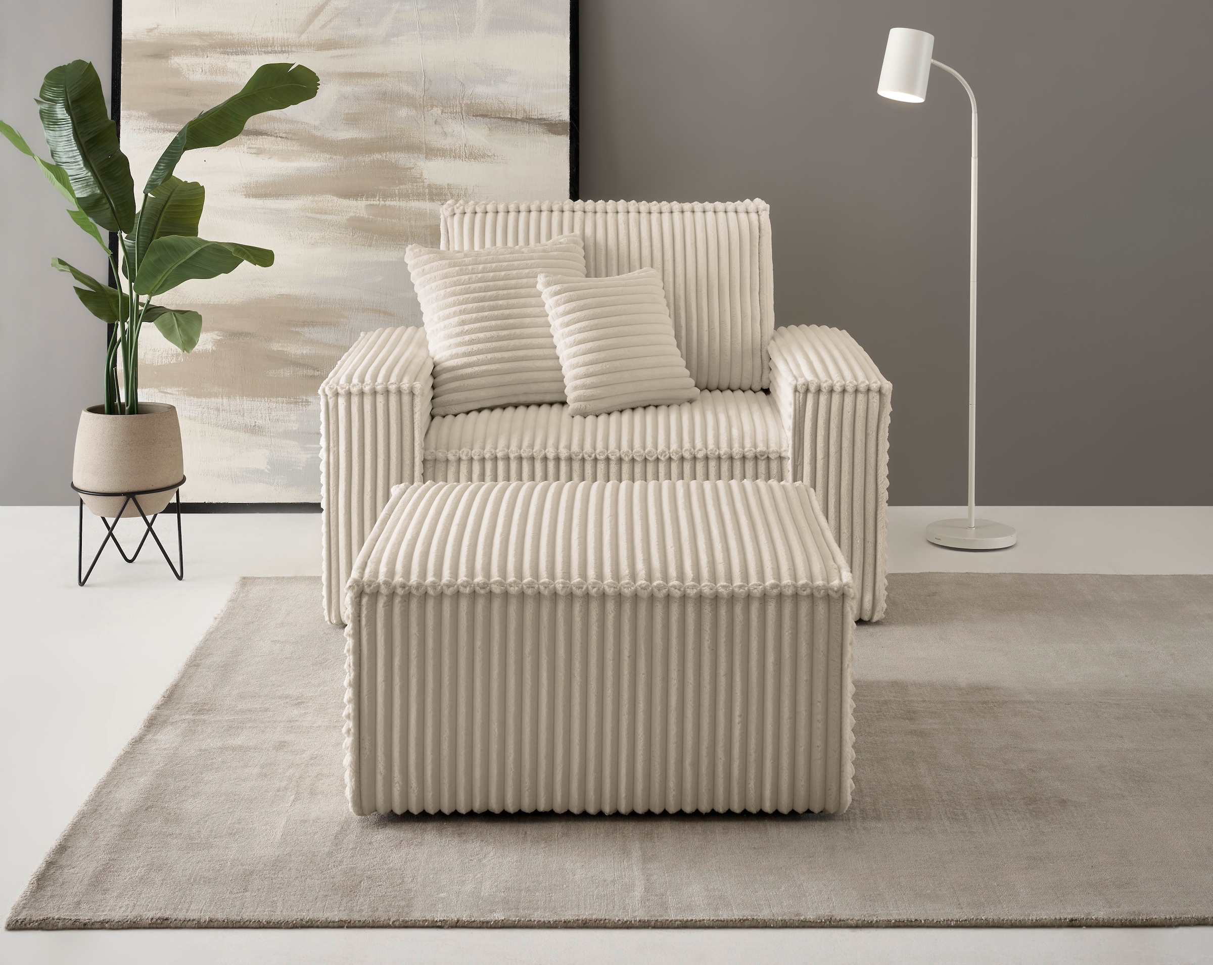 andas Loveseat "Finnley", (2 St.), Loveseat und Hocker im Set, passend zur günstig online kaufen