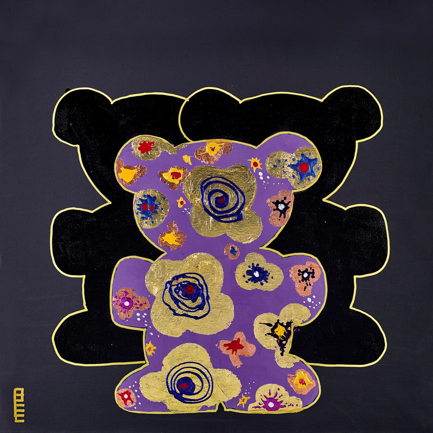 queence Leinwandbild »Bears IX«, Bär-Bären-Kunst, (1 St.), Premium-Leinwandstoff, Handarbeit aus Deutschland