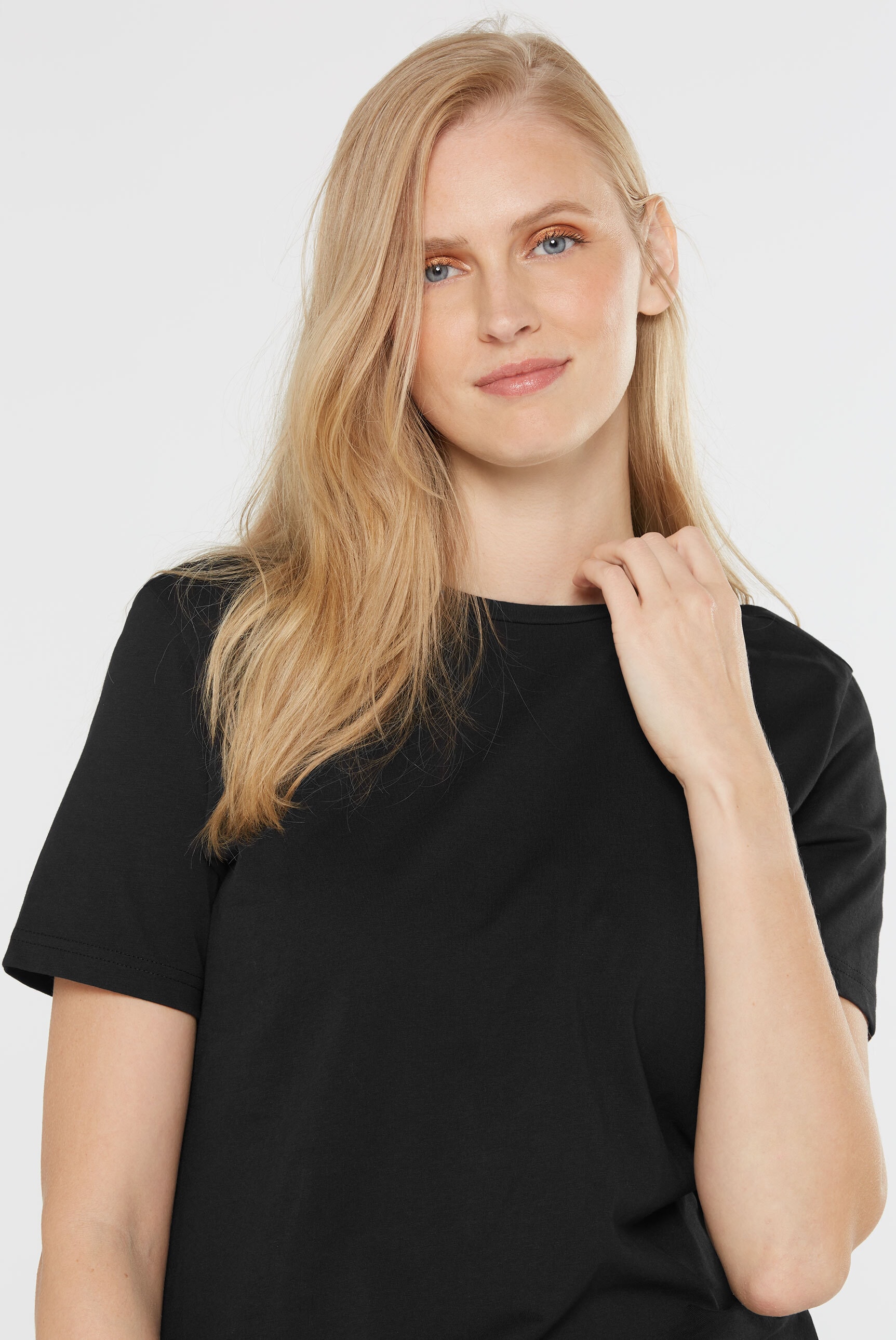 SENSES.THE LABEL Rundhalsshirt, aus Baumwolle