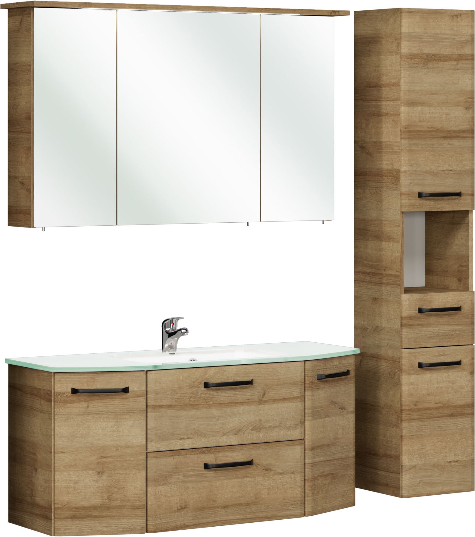 Saphir Badmöbel-Set "Quickset 318, mit Türdämpfer" 4 Stk. tlg.