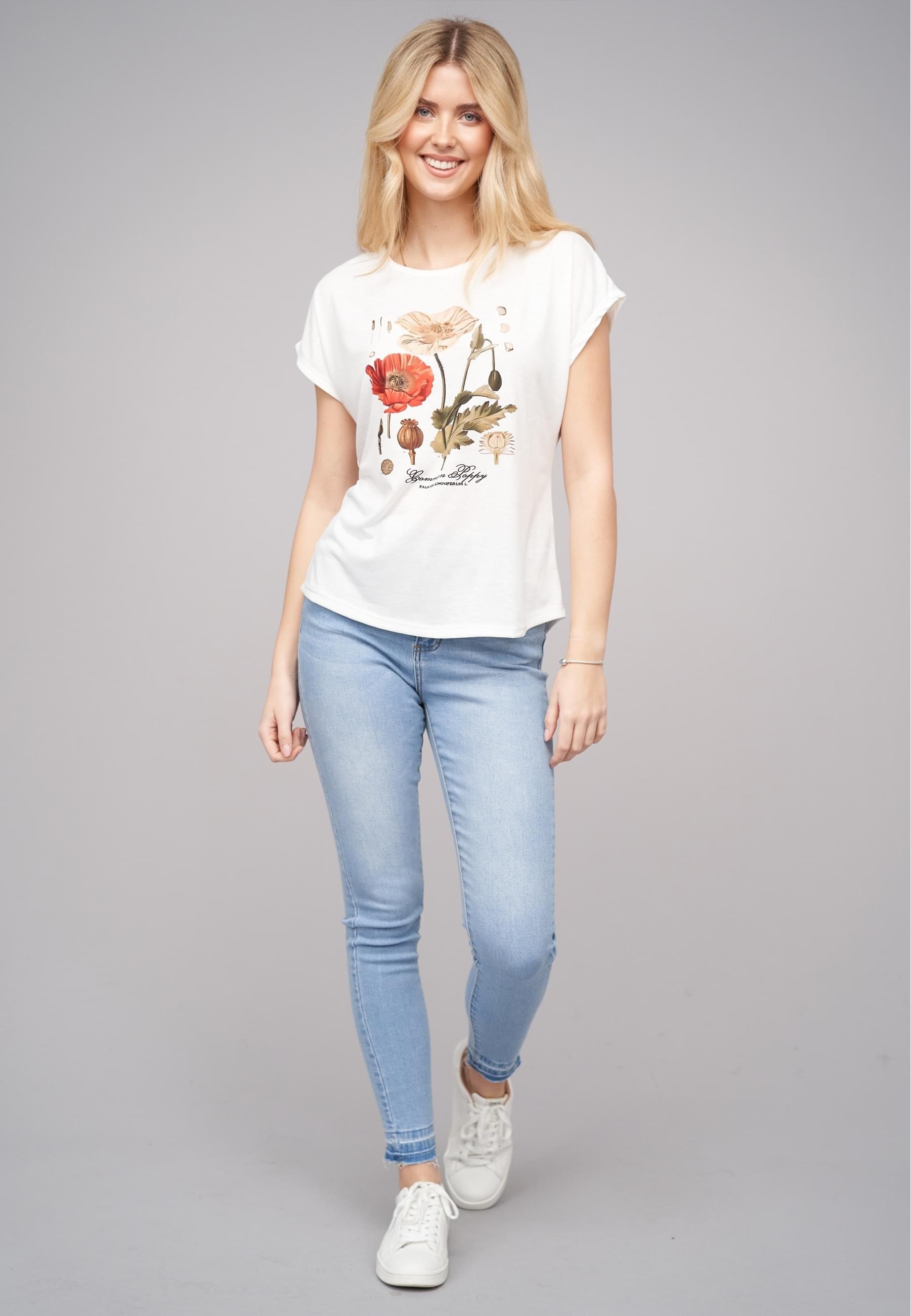 CLOUD 5IVE T-Shirt »CLOUD 5IVE T-Shirt Flower Print« 1 Stk.