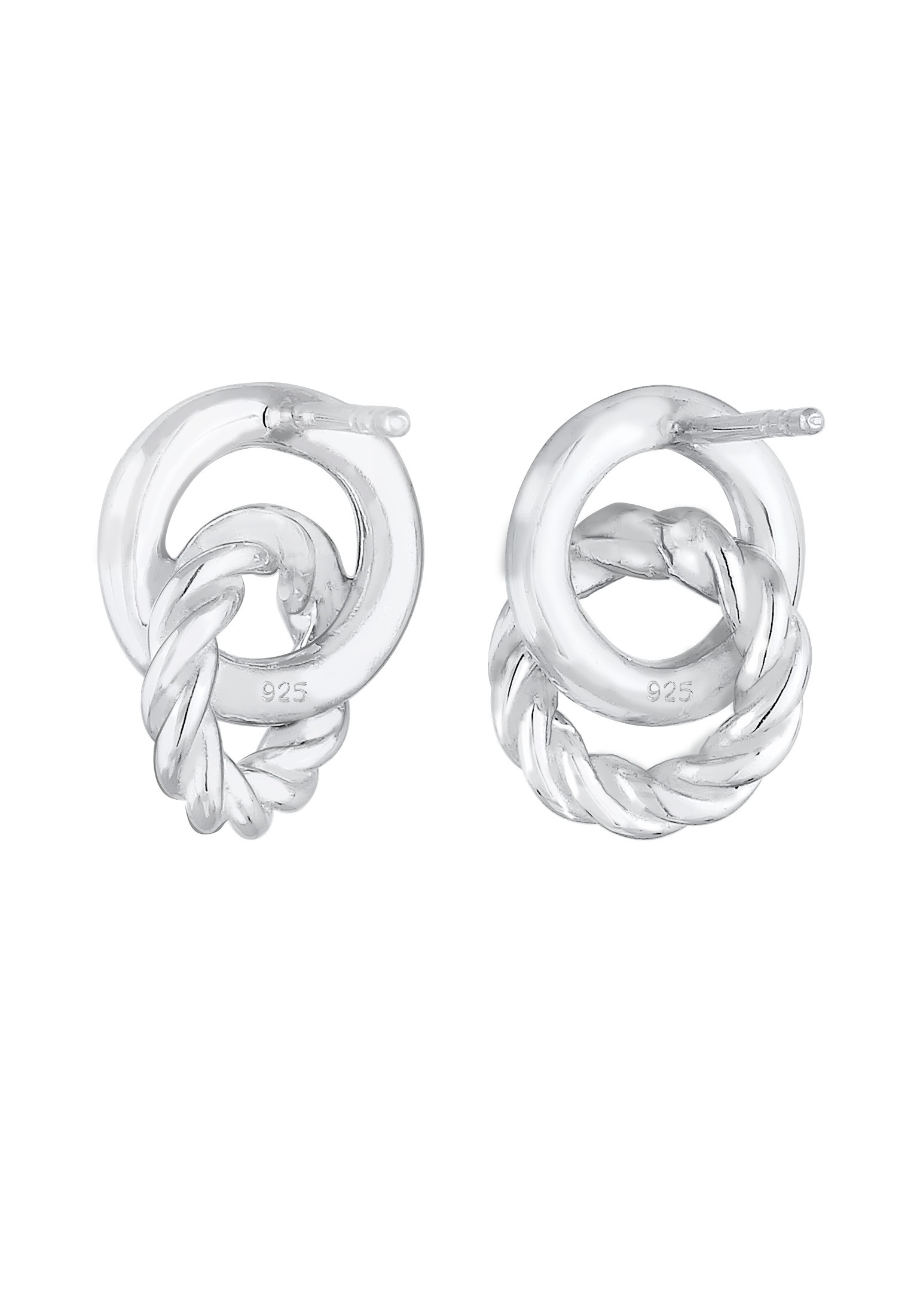 Elli Paar Ohrstecker »Ohrstecker Kreis Knoten 925 Sterling Silber«
