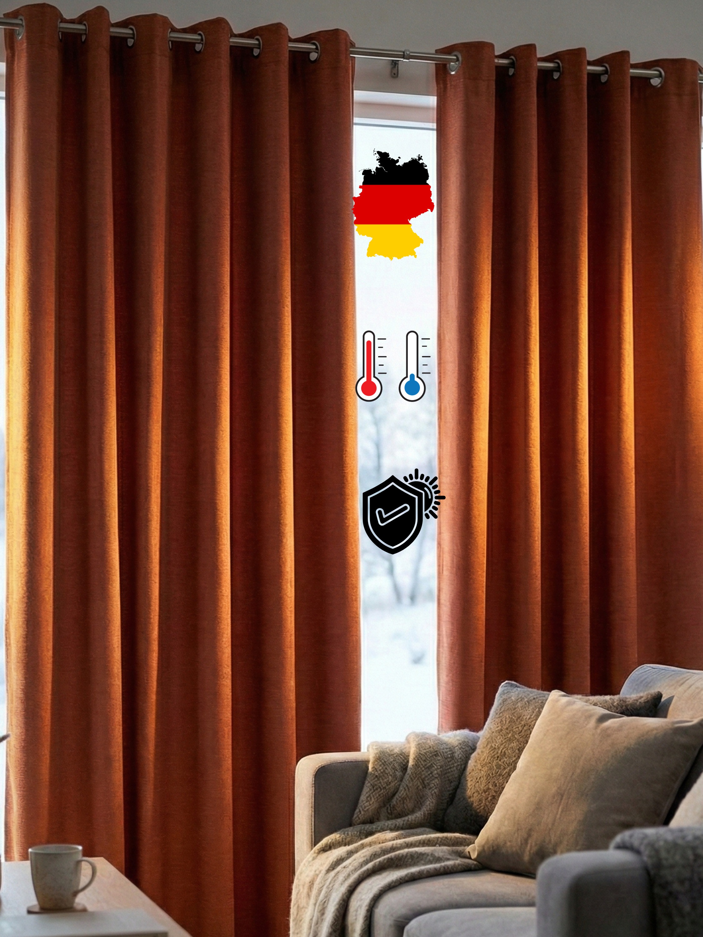 Wirth Vorhang "Trondheim B" Ösen 1 Stk. tlg. günstig online kaufen