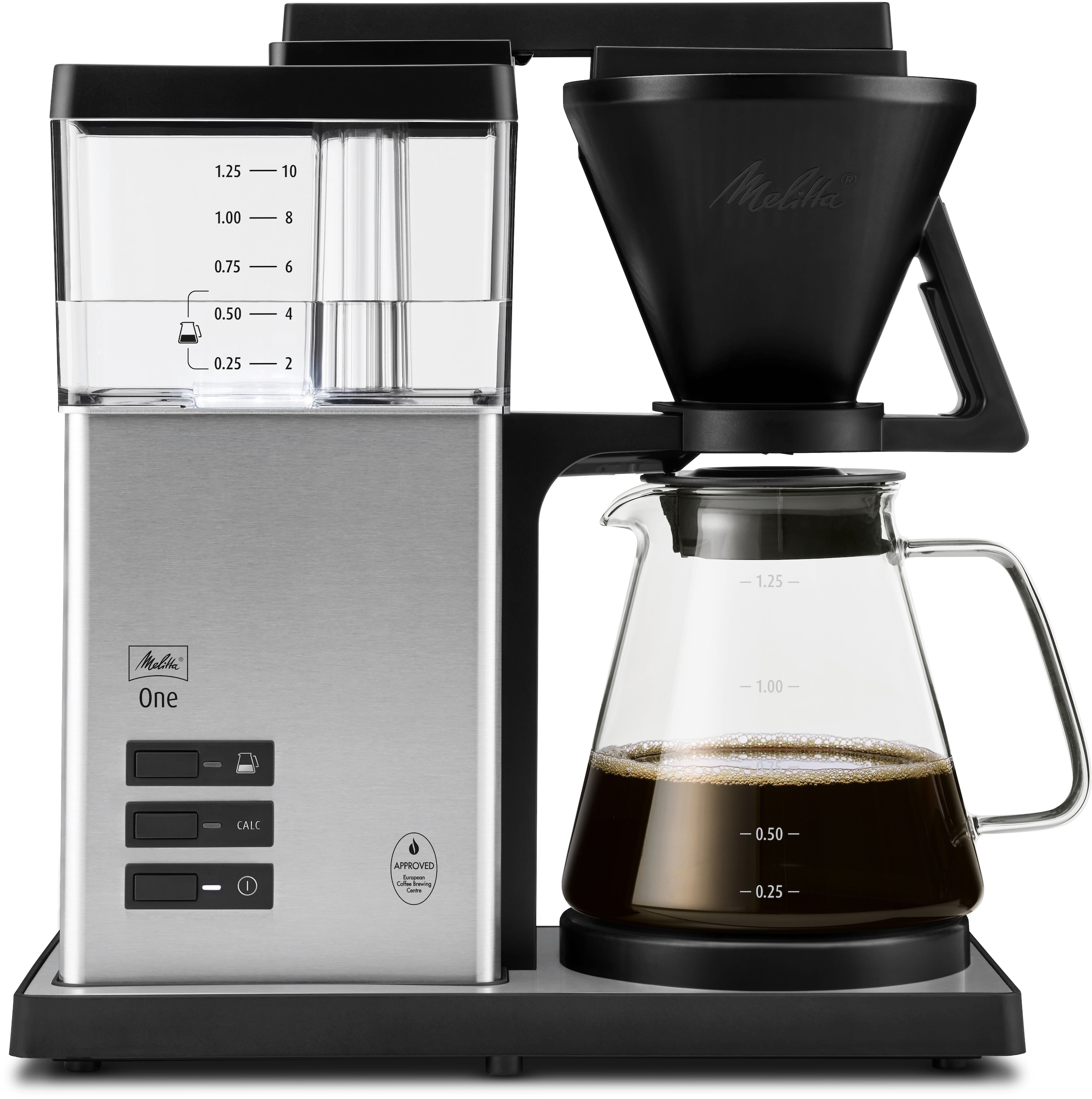 Melitta Filterkaffeemaschine "One Stainless Steel 1031-01" 1,25 l Kaffeekan günstig online kaufen