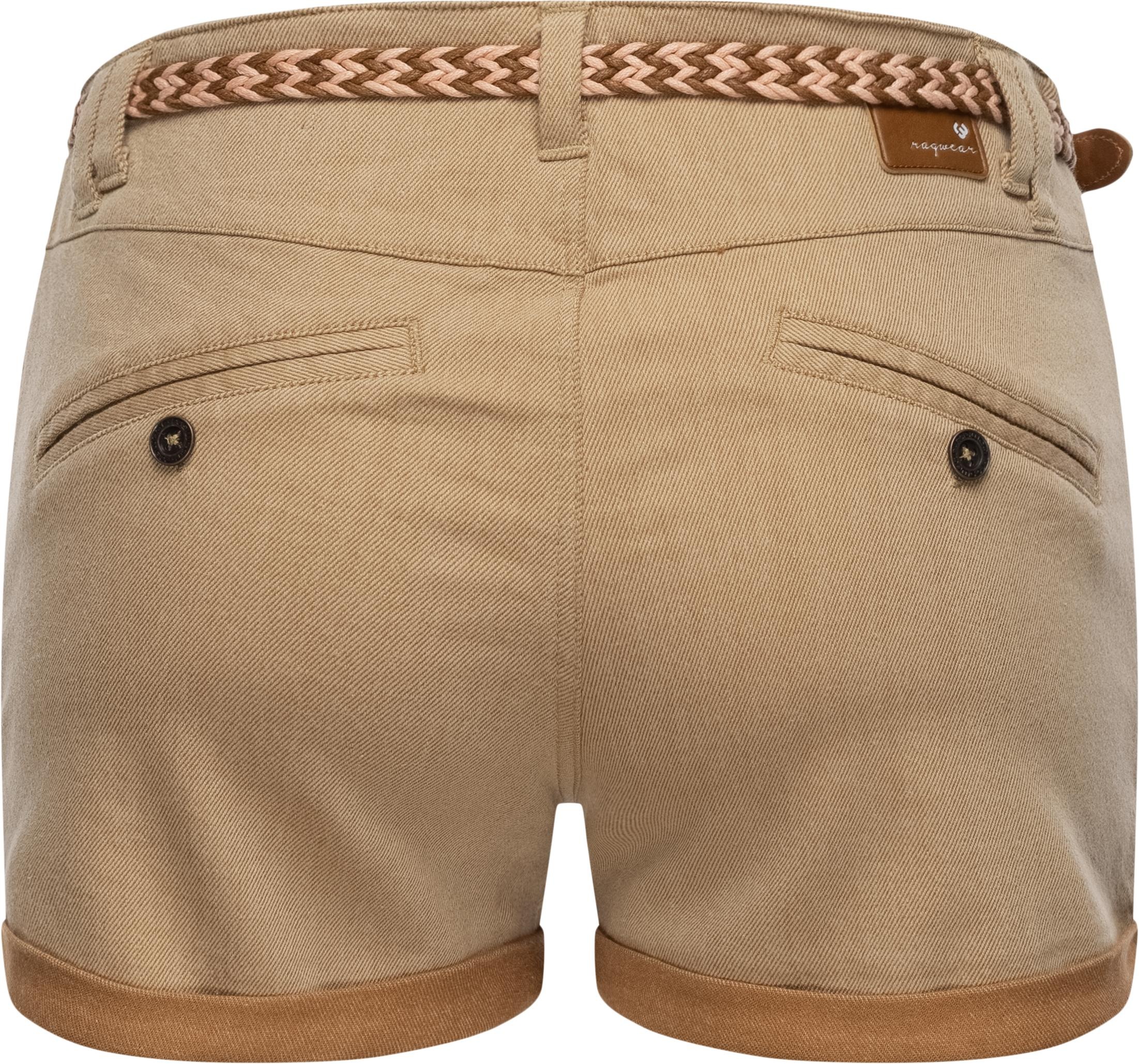 Ragwear Chinoshorts »Heaven A«, kurze Hose mit hochwertigem Flechtgürtel