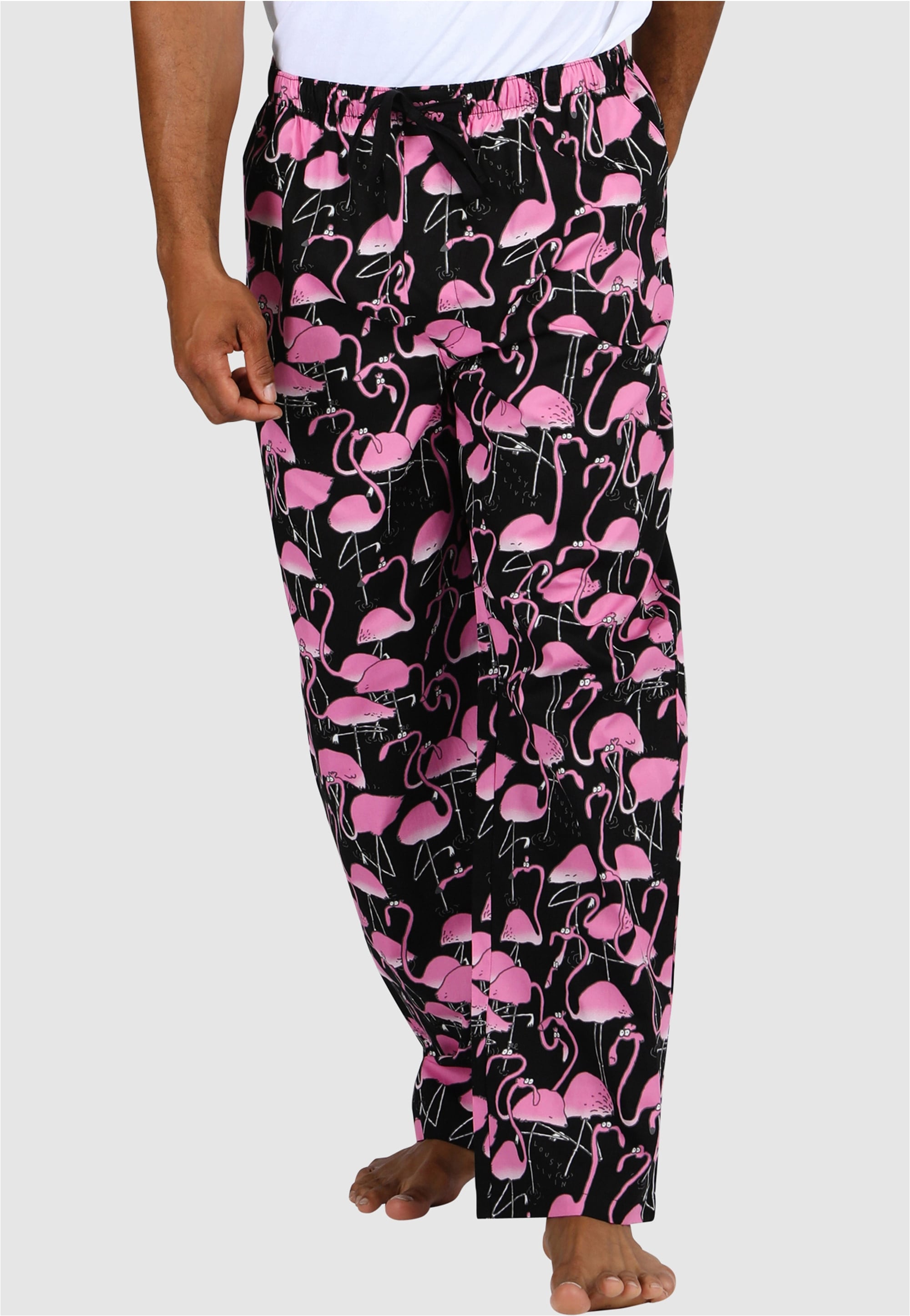 Lousy Livin Schlafhose »Greater Flamingos«  mit buntem Allover-Print