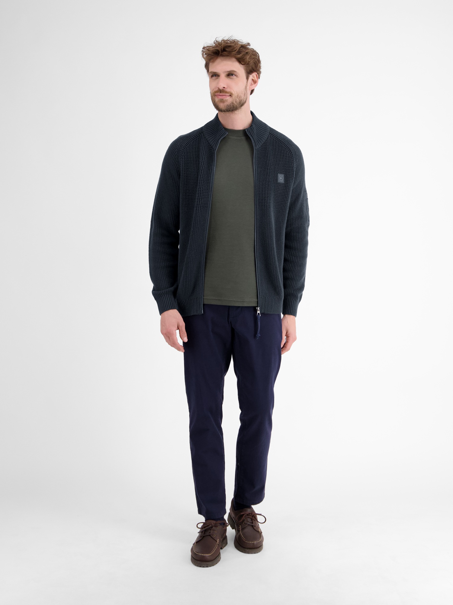 Thumbnail - LERROS Strickjacke "LERROS Herren Strickjacke, grob gerippt"