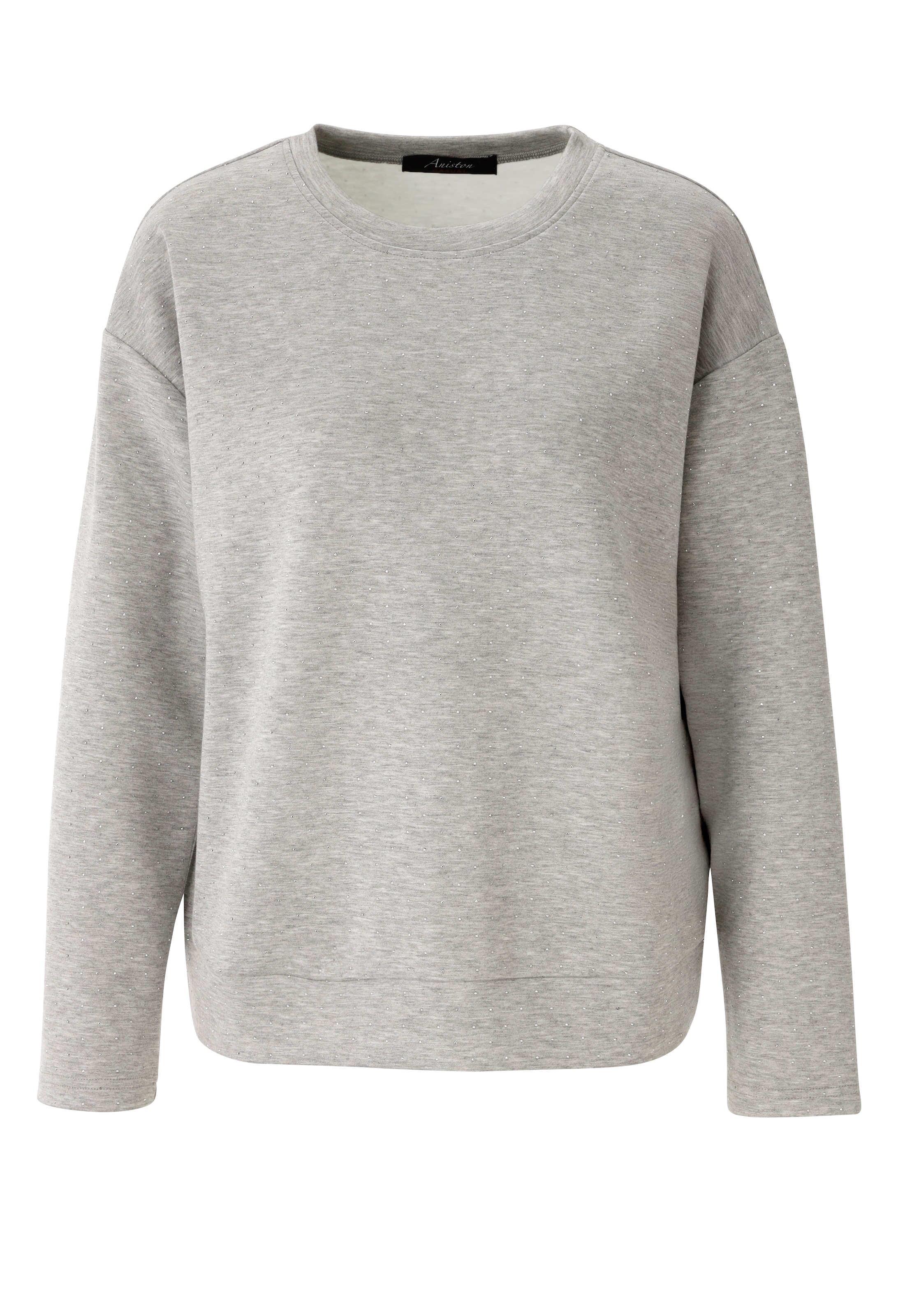 Aniston CASUAL Sweatshirt , allover mit kleinen Glitzersteinchen Verziert - NEUE KOLLEKTION
