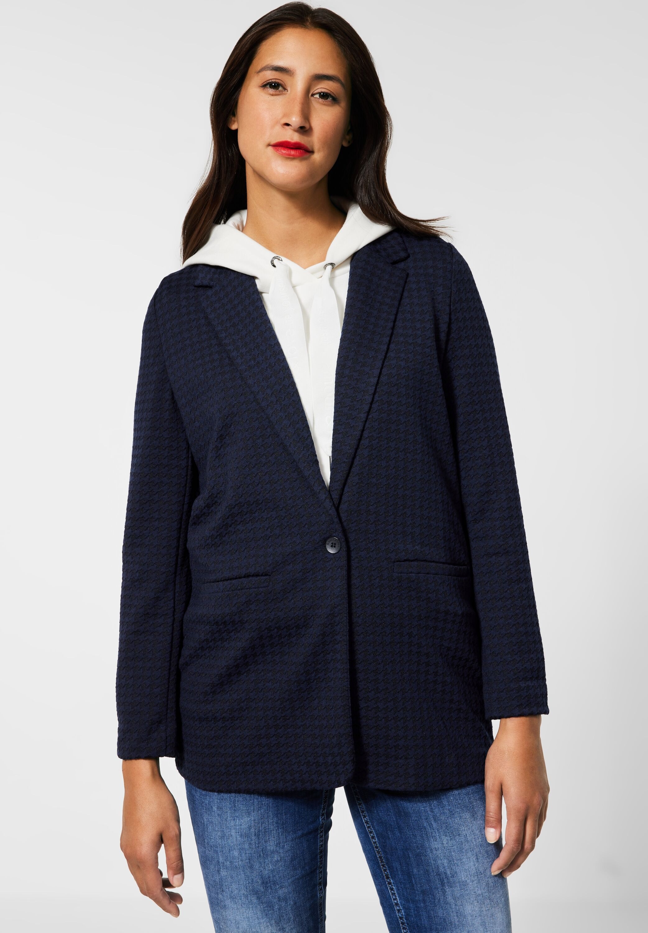 STREET ONE Longblazer, im angenehmen Materialmix kaufen