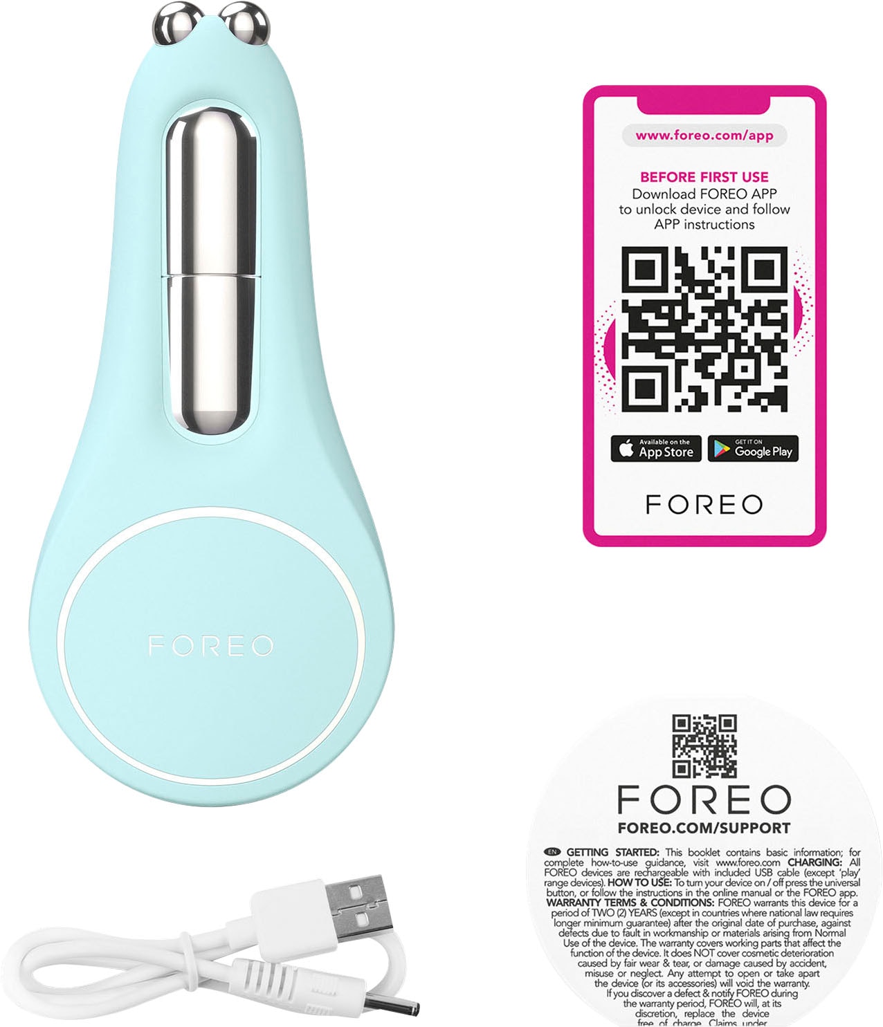 FOREO Anti-Aging-Gerät »BEAR™ 2 BAUR | lips« & eyes