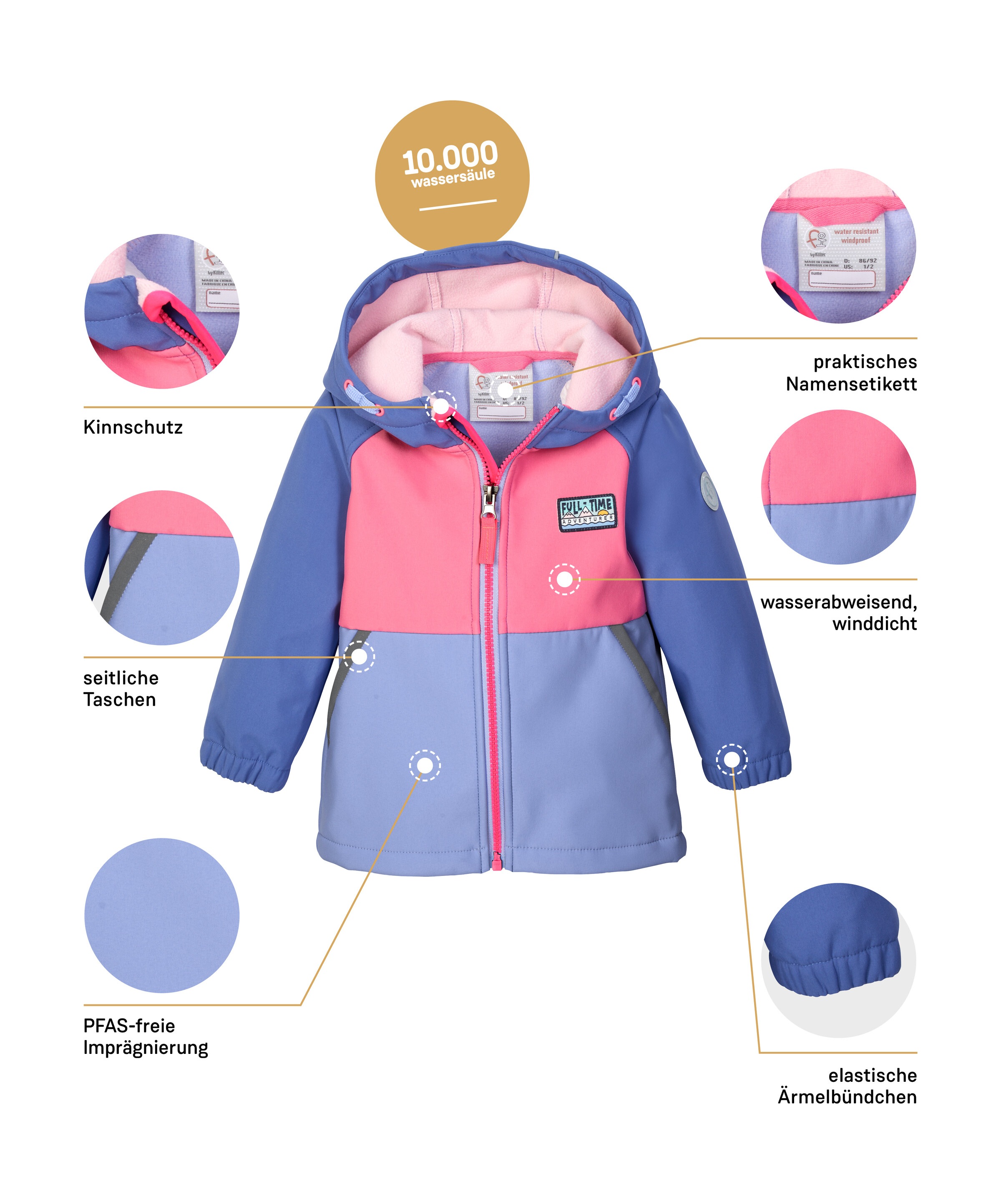 first instinct by killtec Softshelljacke »FIOS 13 MNS SFTSHLL JCKT«, Softshelljacke: wasserabweisend, winddicht, PFAS-frei imprägniert
