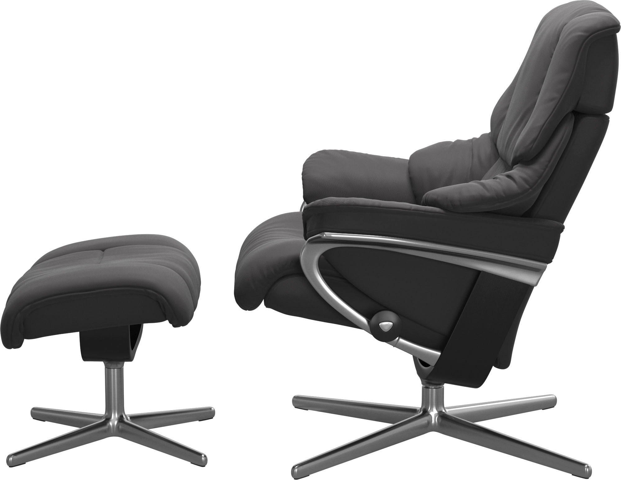 Stressless® Fußhocker »Reno«, mit Cross Base, Größe S, M & L, Holzakzent Schwarz