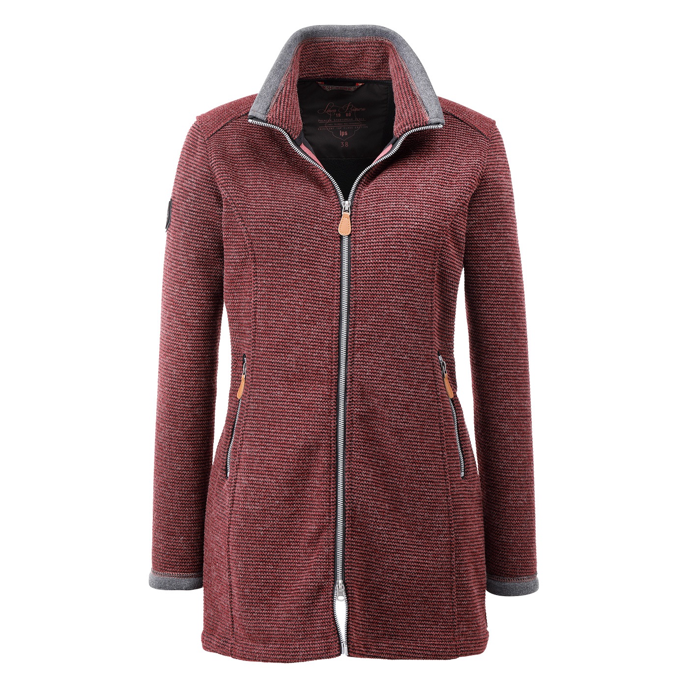 DEPROC Active Strickmantel "AMYWOOD LONG", außergewöhnlicher Feinstrickmant günstig online kaufen