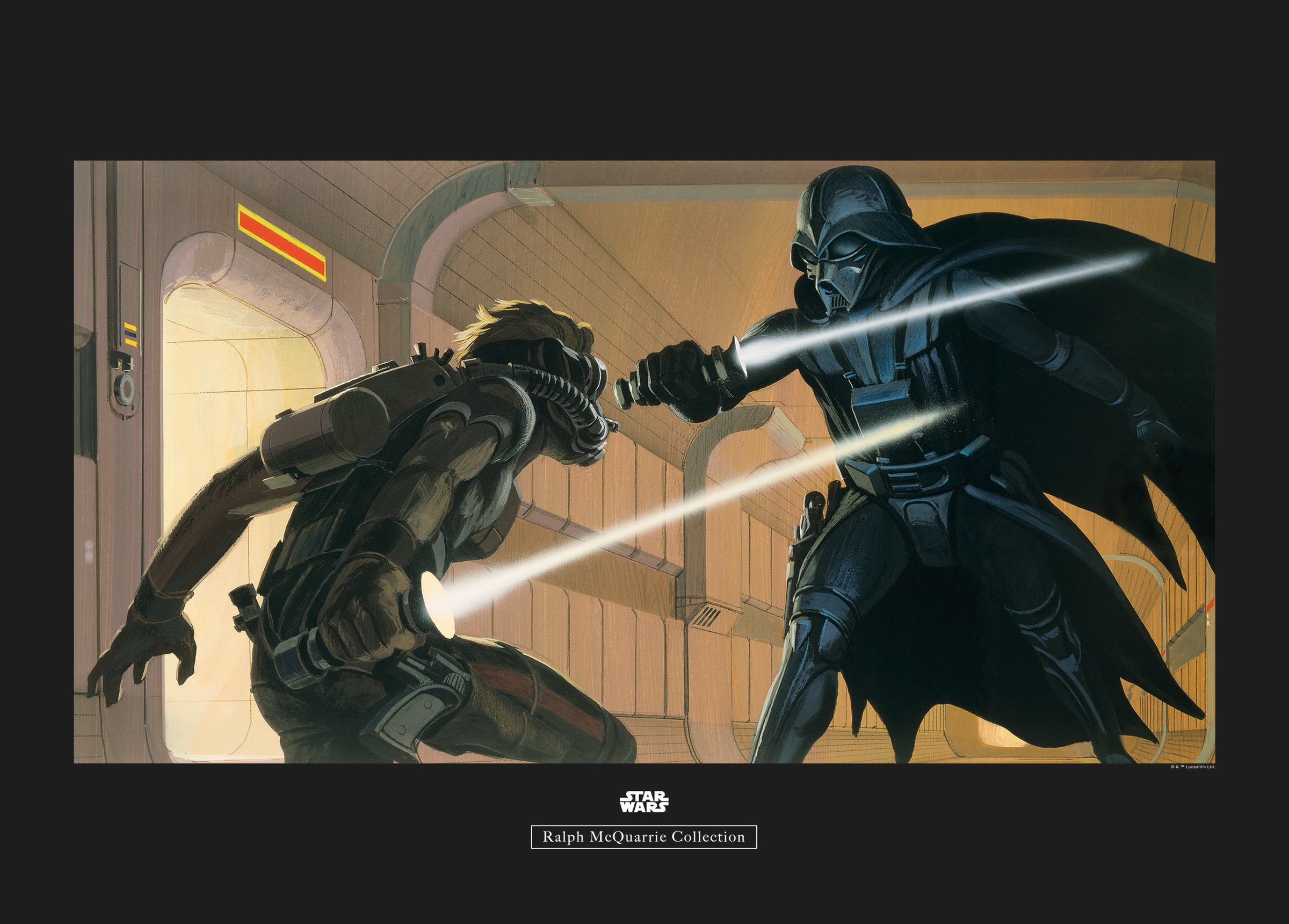 Komar Poster "Star Wars Classic RMQ Vader Luke Hallway", Star Wars, (1 St.), Kinderzimmer, Schlafzimmer, Wohnzimmer