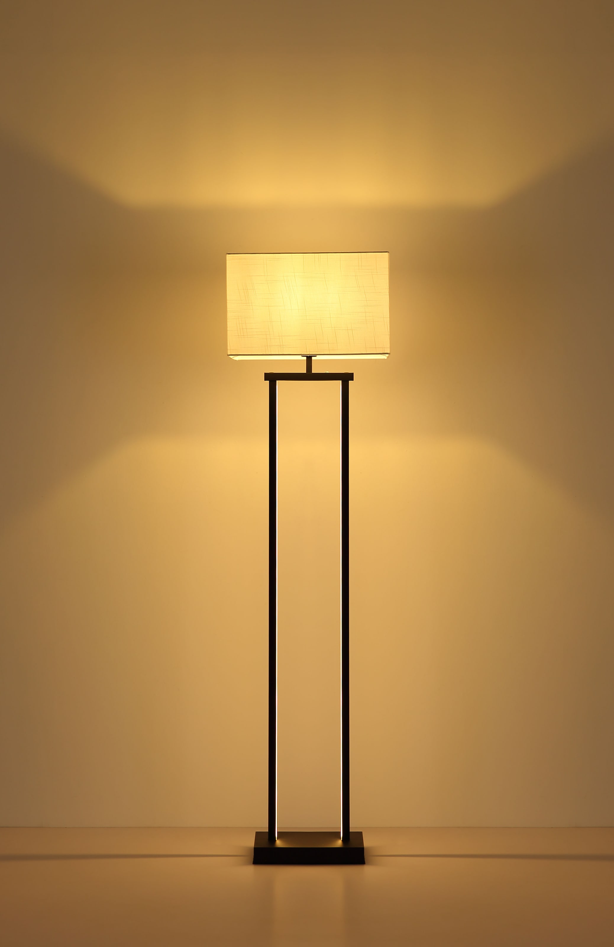 NOWA Stehlampe »SYDNEY« E27 1 Stk. Stehleuchte Metall, LED+E27, dimmbar, modernes Design