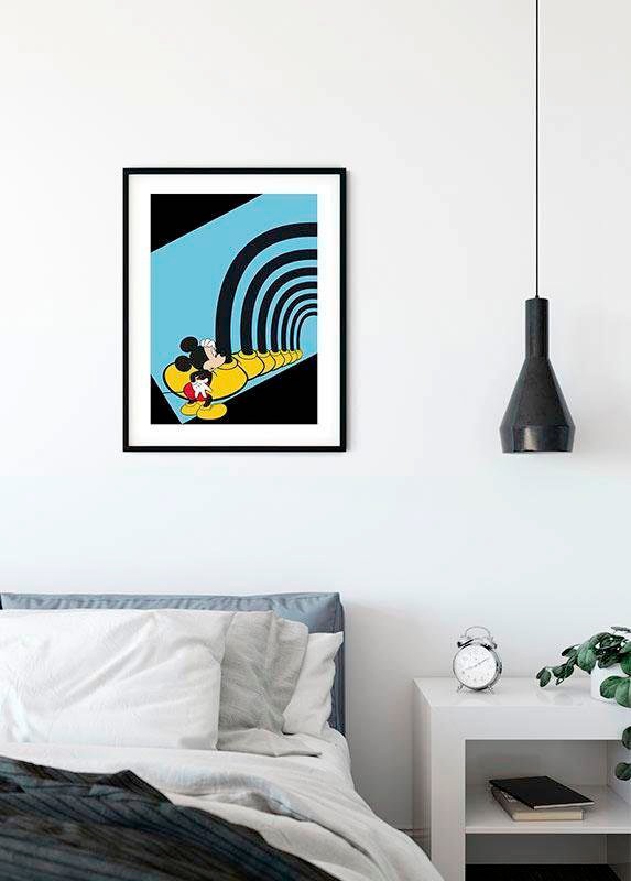 Komar Bild »Mickey Mouse Foot Tunnel«, Disney, (1 St.), Wandbild zur Dekoration im Kinderzimmer - ohne Rahmen