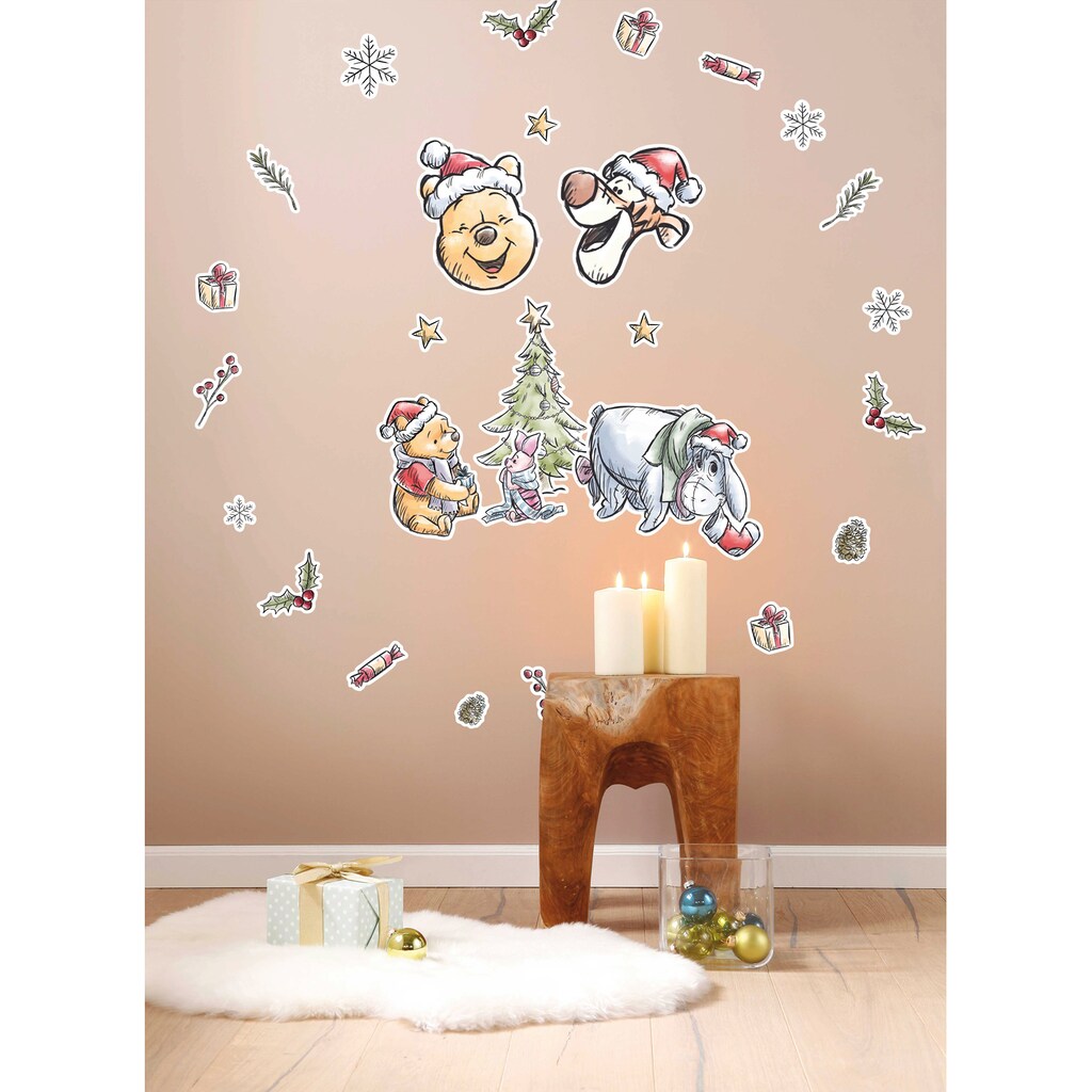 Komar Wandsticker »Winnie Pooh Christmas«