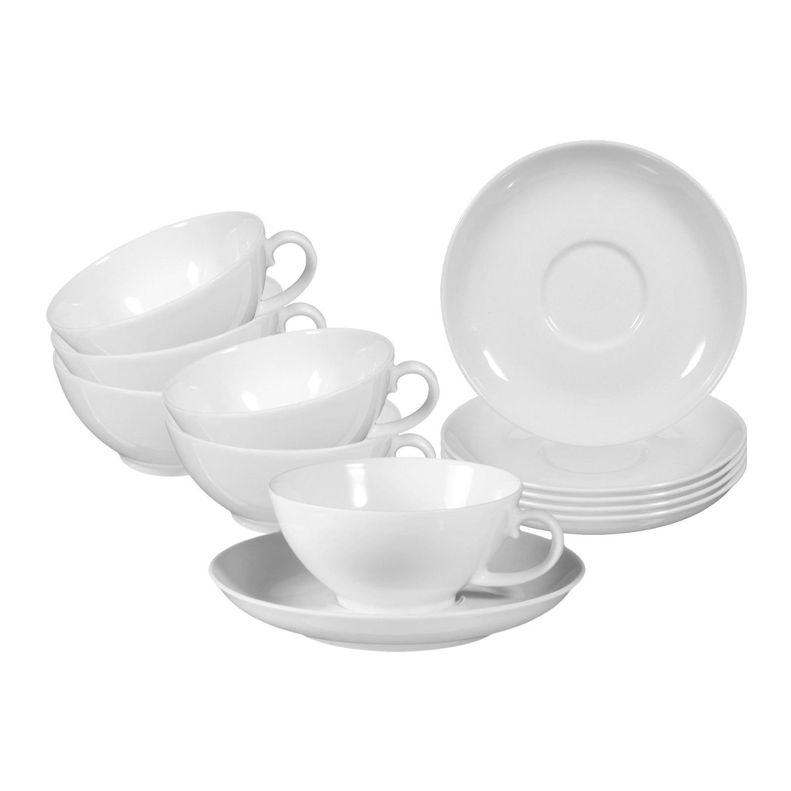 Seltmann Weiden Tasse "Teetassen mit Untertassen Rondo/Liane 0,14l 6er Set günstig online kaufen