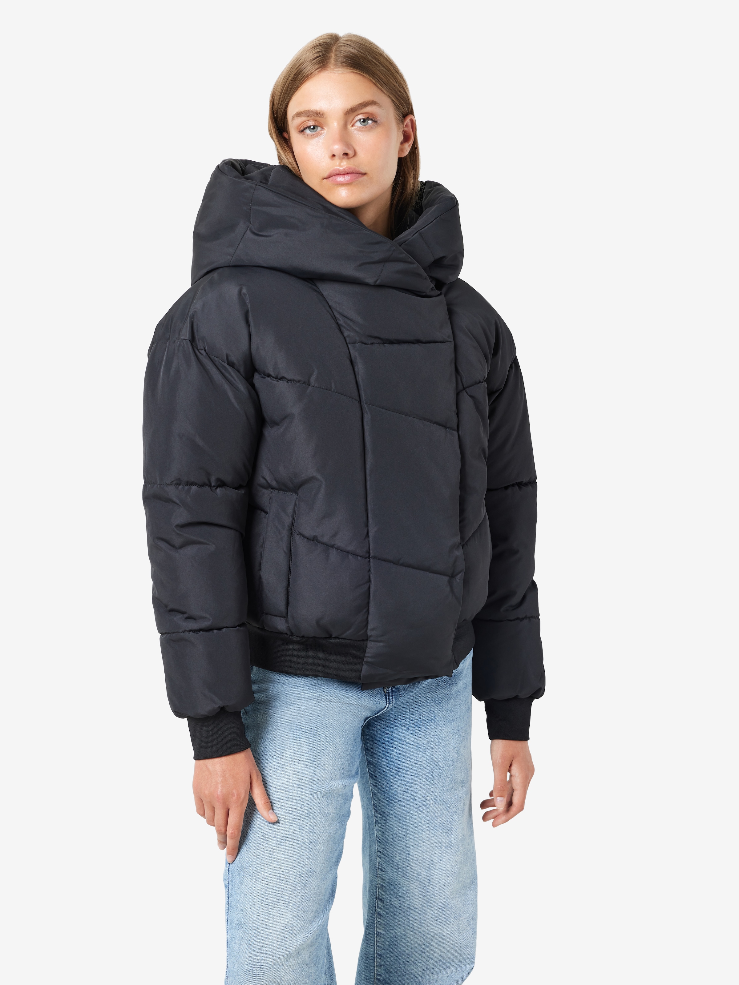 Noisy may Steppjacke »NMTALLY L/S BOMBER JACKET NOOS FWD«, mit Kapuze