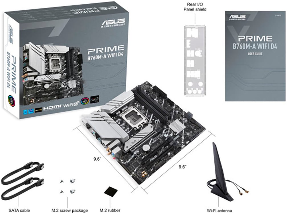Asus Mainboard »PRIME B760M-A WIFI D4«
