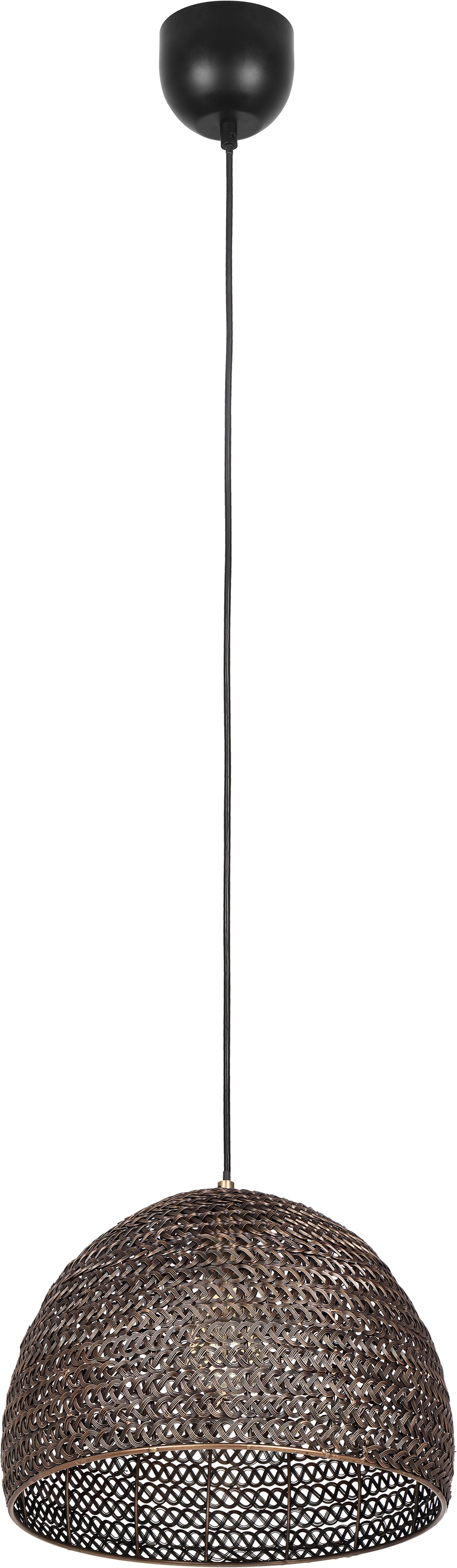 TRIO Leuchten Pendelleuchte »KAMARA, Vintage Hängelampe Ø 36cm Höhe bis 150 cm« E27 1 Stk. warmweiß - kaltweiß Lampenschirm aus Metall-Geflecht, exkl 1x E27 max 10W