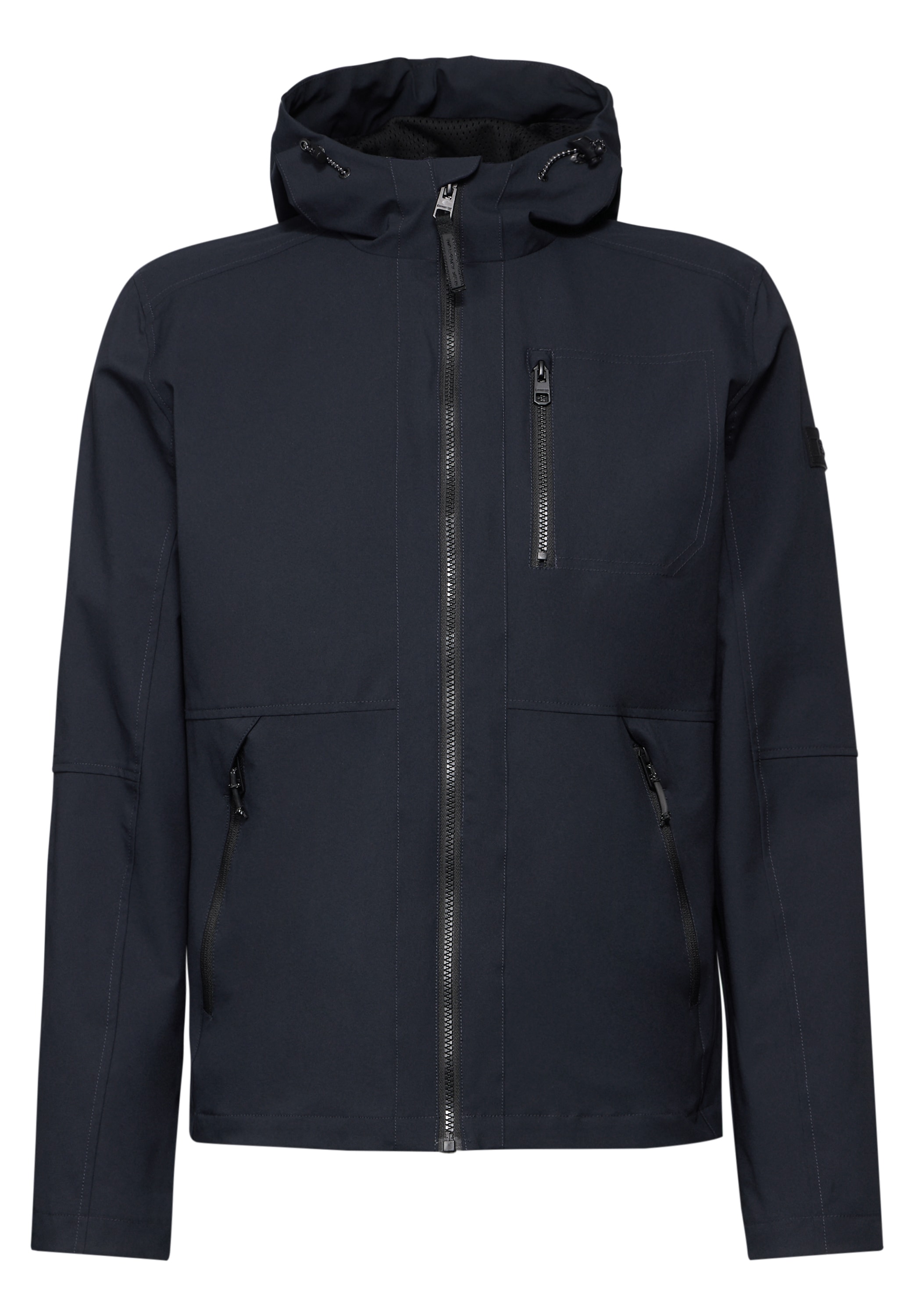 STREET ONE MEN Softshelljacke, mit Kapuze, wasserabweisend