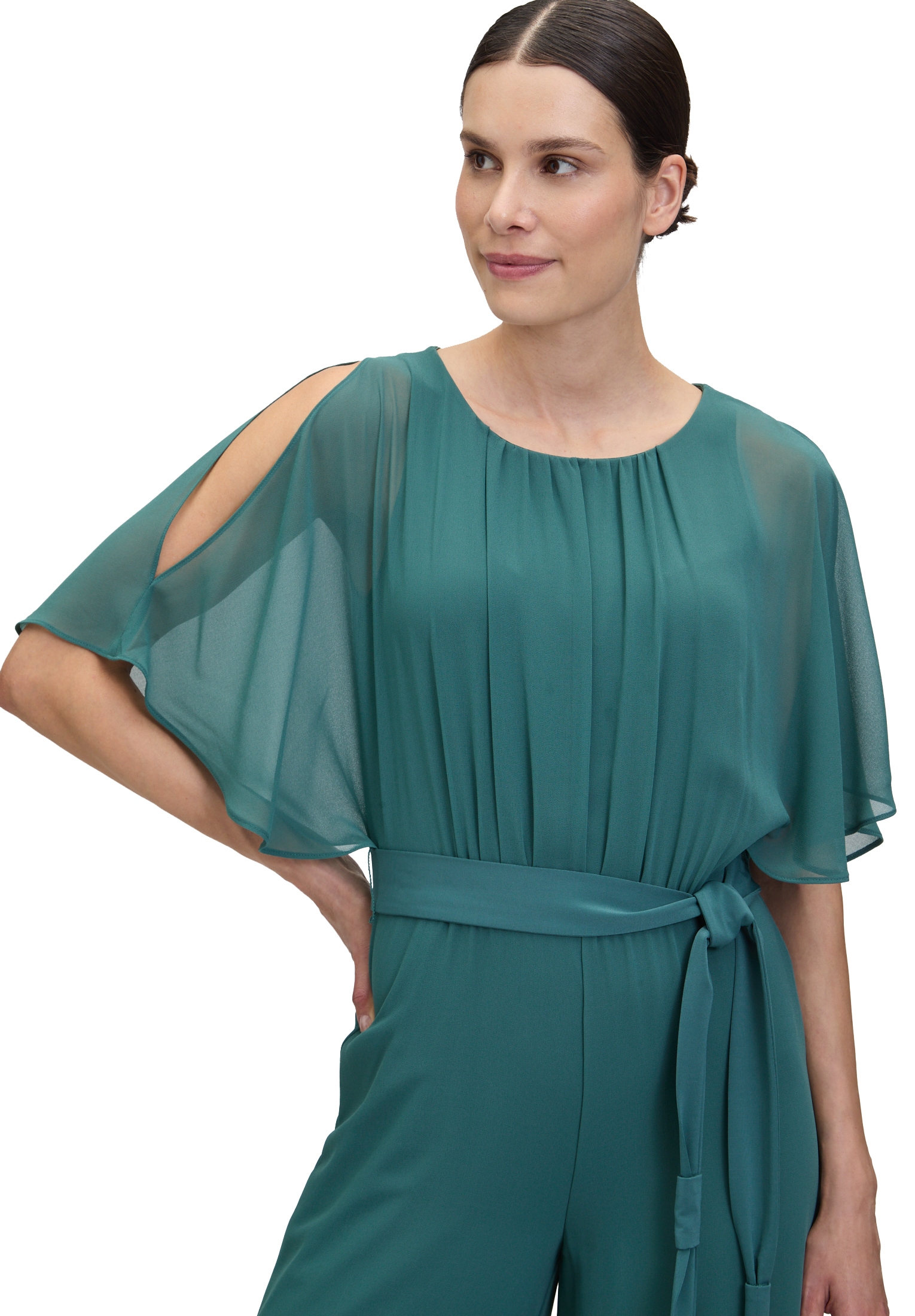 Vera Mont Overall »Vera Mont Jumpsuit mit Bindegürtel«, (1 tlg.), Design