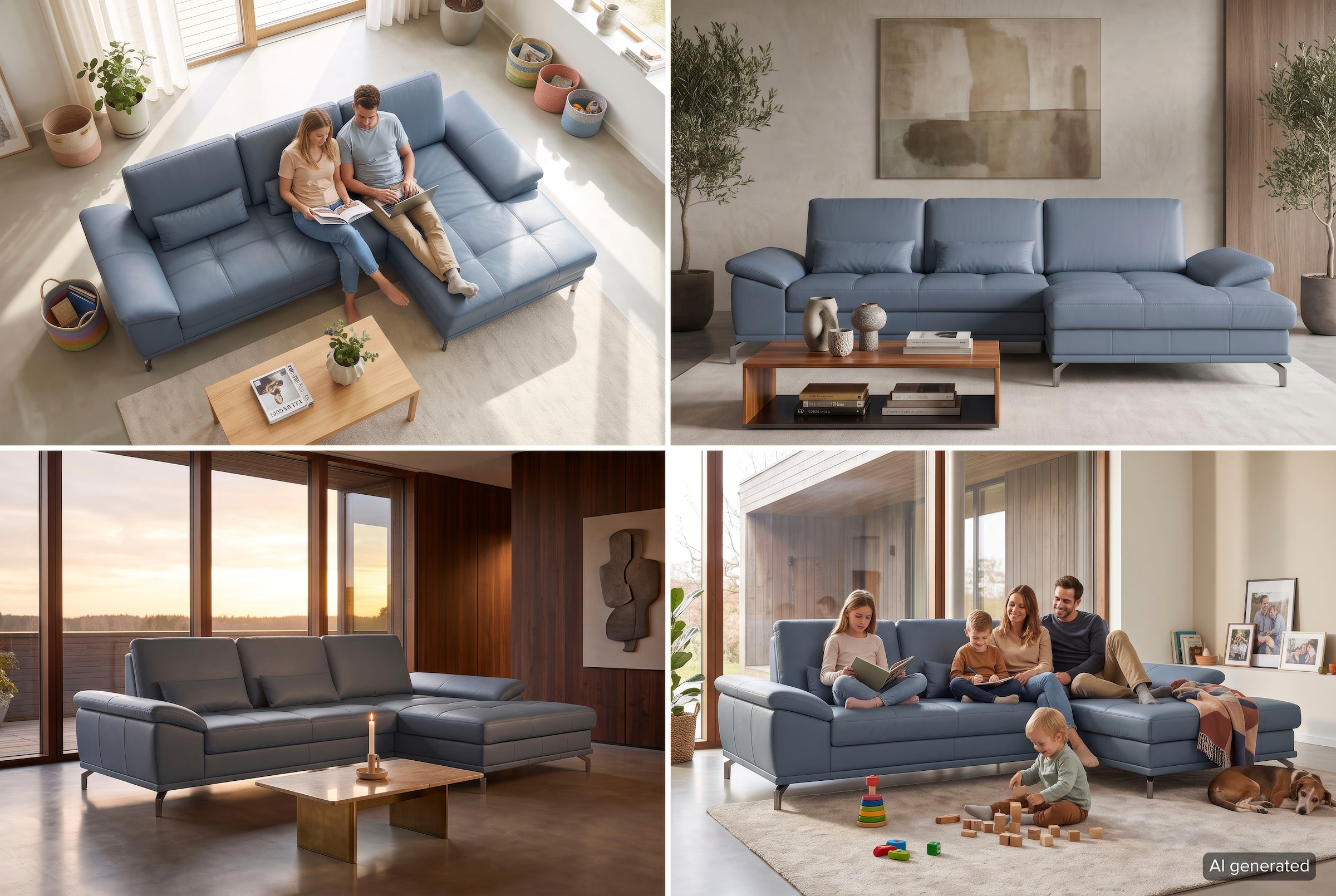 OTTO home Ecksofa »Costello L-Form, B: 301cm, Sitztiefen & Armteilverstellung, Federkern« 3 Nierenkissen, optional Schlaffunktion & Bettkasten