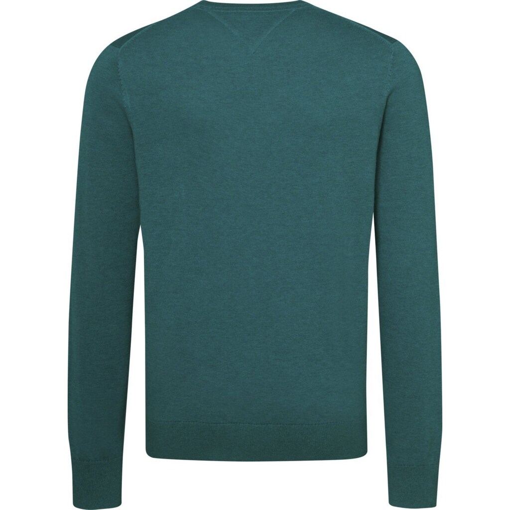 Tommy Hilfiger V-Ausschnitt-Pullover »COTTON SILK V NECK«