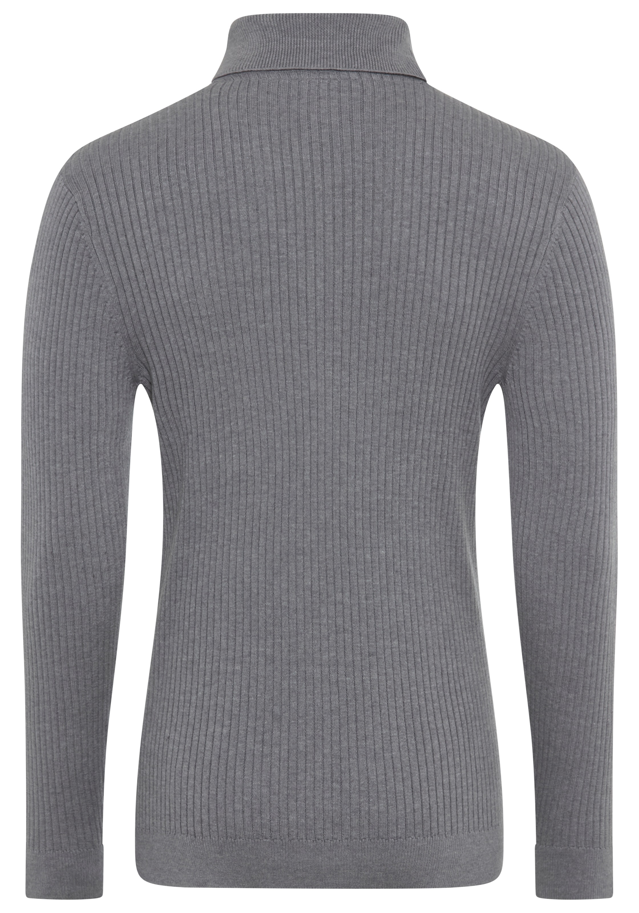Bruno Banani Rollkragenpullover, in Rippenqualität