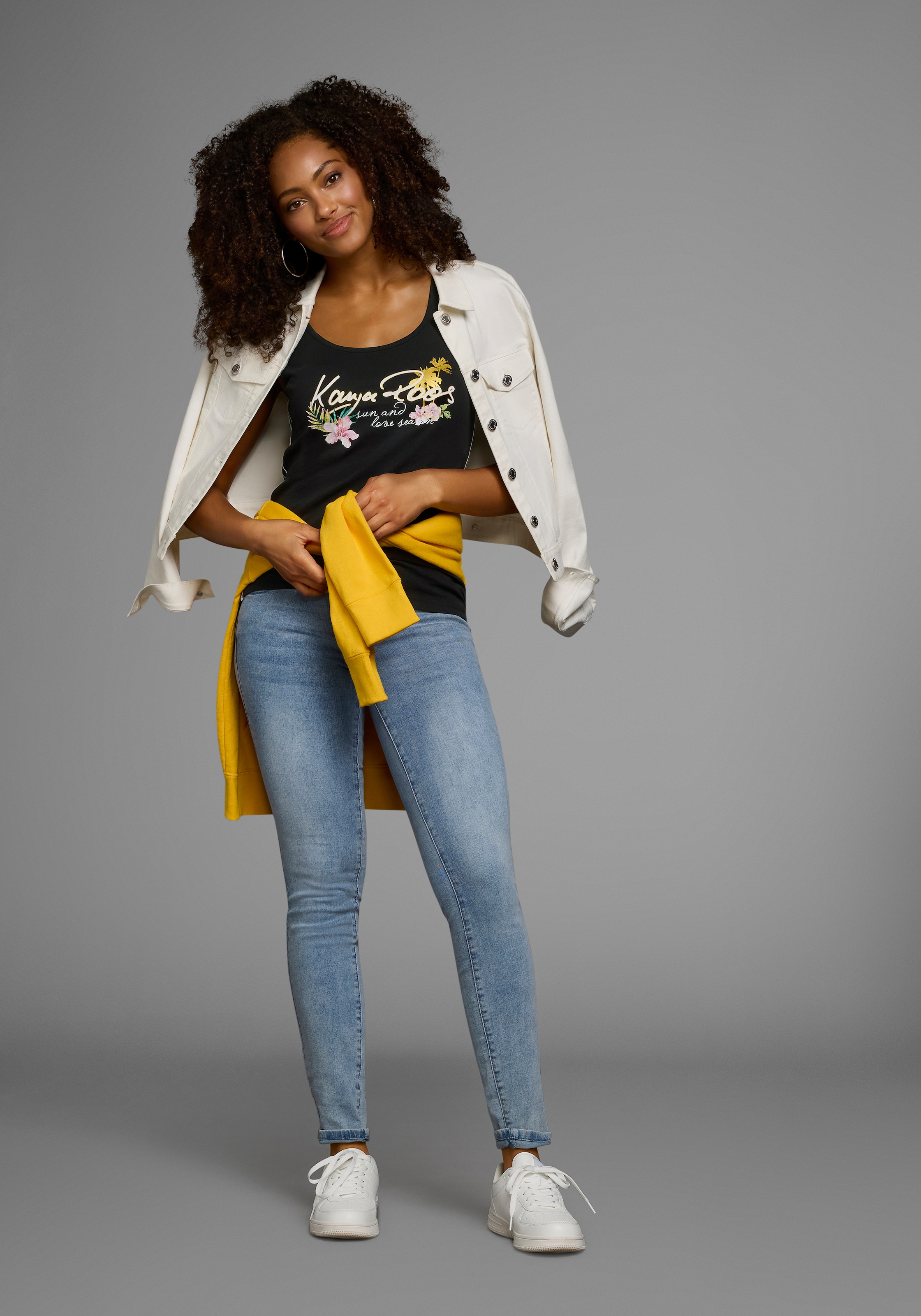 KangaROOS Tanktop, mit femininem Frontdruck
