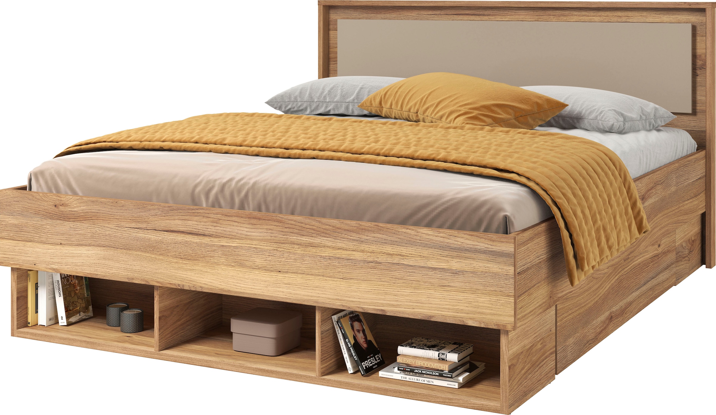 Home affaire Bettgestell "Wharton, 140, 160 oder 180cm Breite, Made in Euro günstig online kaufen
