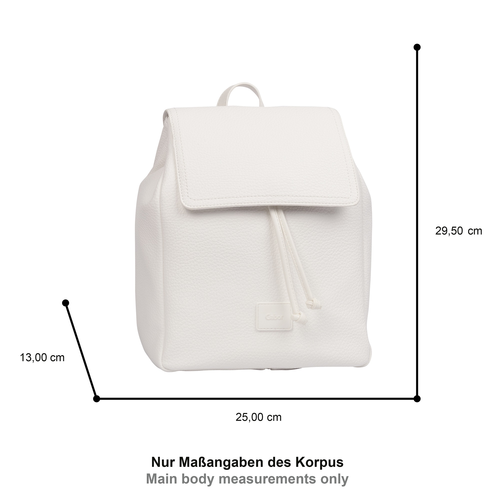 Gabor Rucksack "Elfie" aus fein genarbtem, glattem Kunstleder und mit einem günstig online kaufen