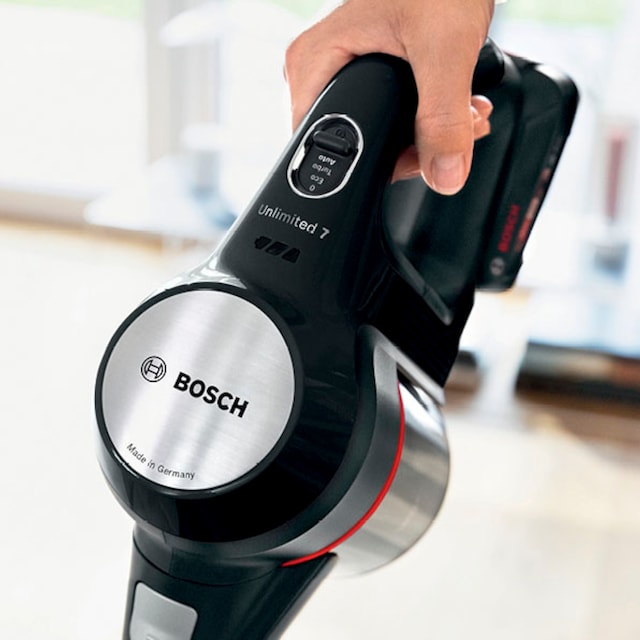 BOSCH Akku-Stielstaubsauger »Unlimited 7 BKS711XXL«, 40 Min. Laufzeit, knickbares  Rohr, inkl. umfangreichen Zubehör auf Rechnung | BAUR