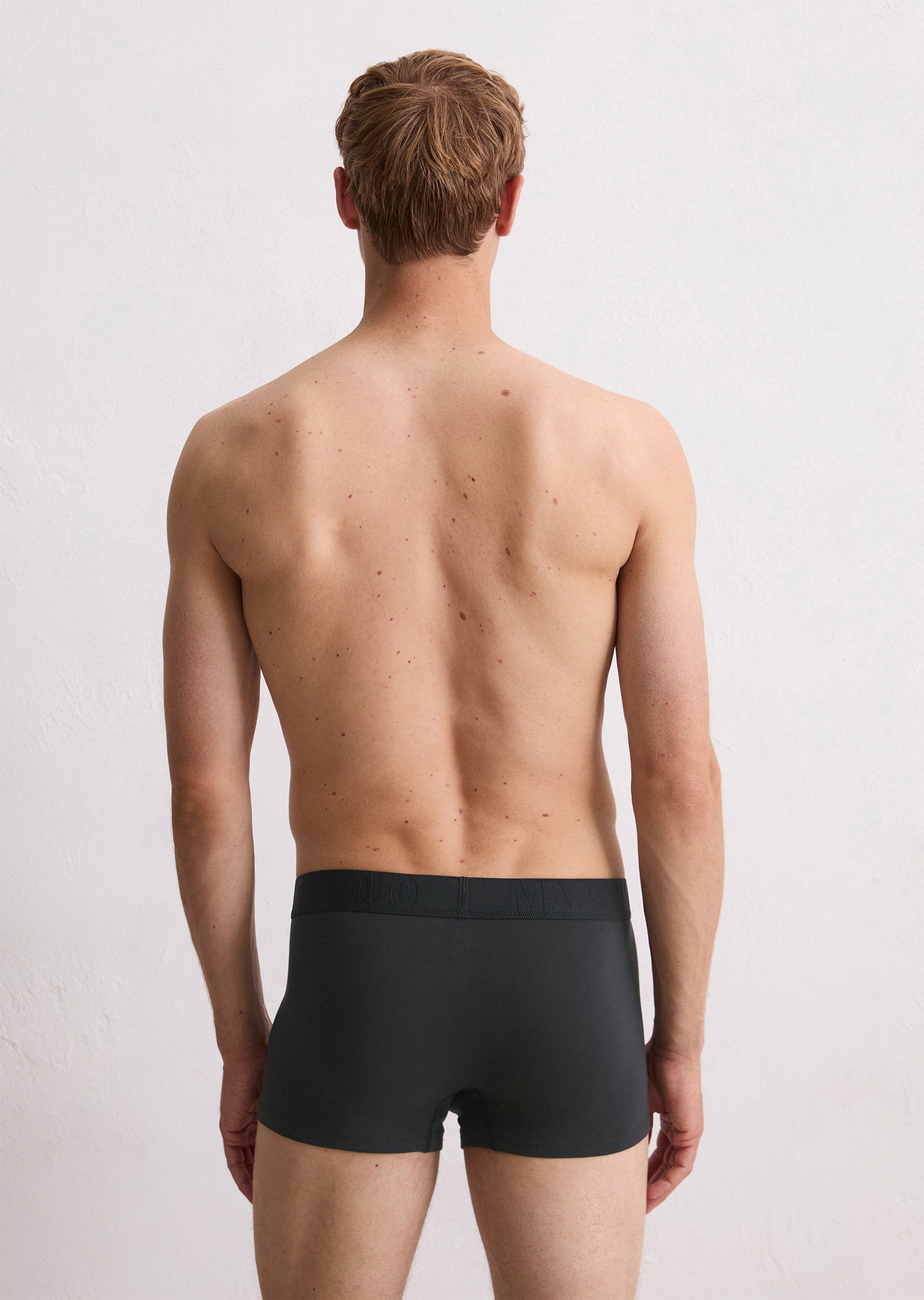 Thumbnail - Marc OPolo Trunk "Essentials" 3er Pack, ohne Eingriff, Logo-Bund, elastisch, Baumwollmix, atmungsaktiv