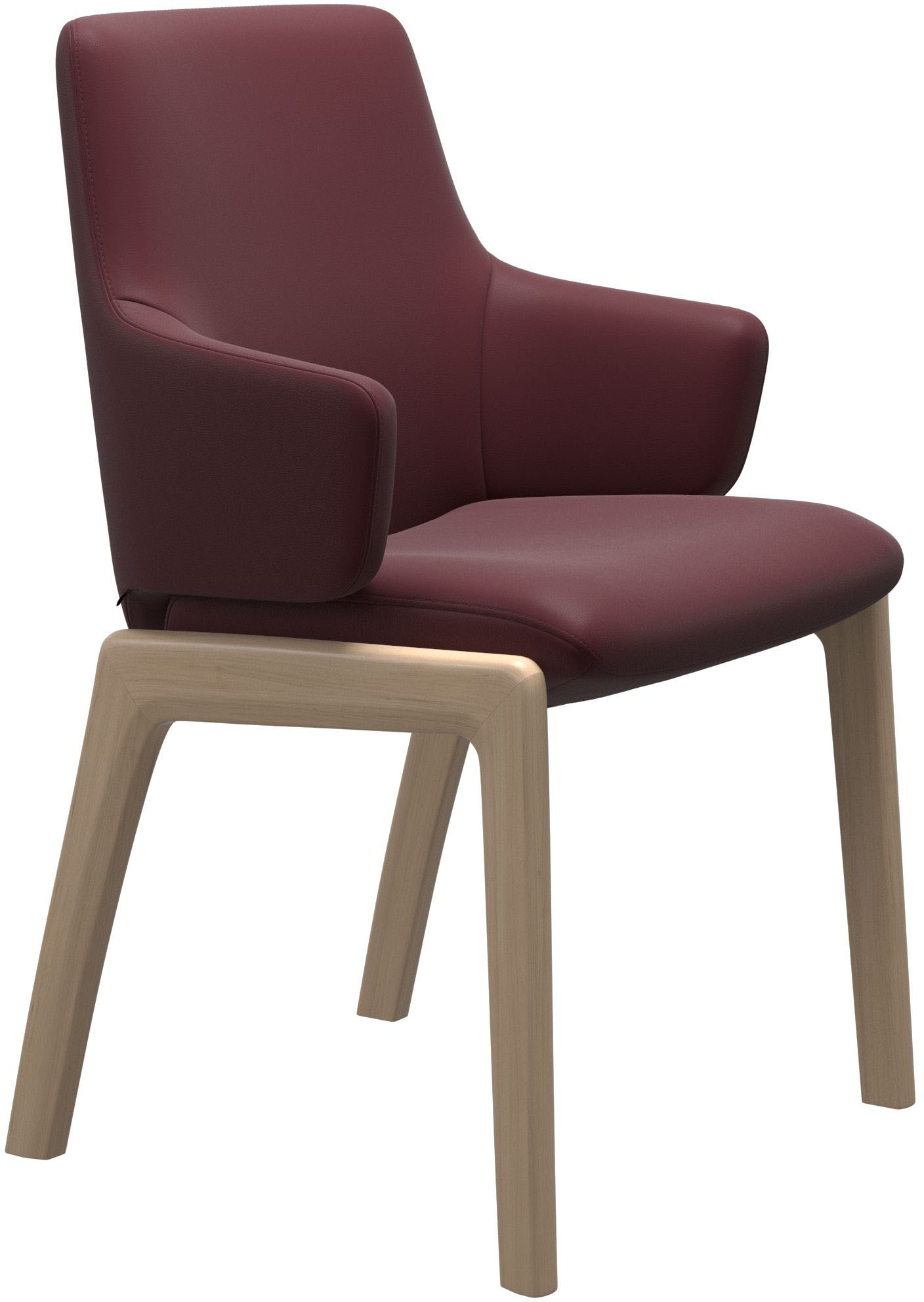 Stressless Polsterstuhl "Laurel" () Low Back mit Armlehne, Größe L, mit abgerundeten Beinen in Walnuss