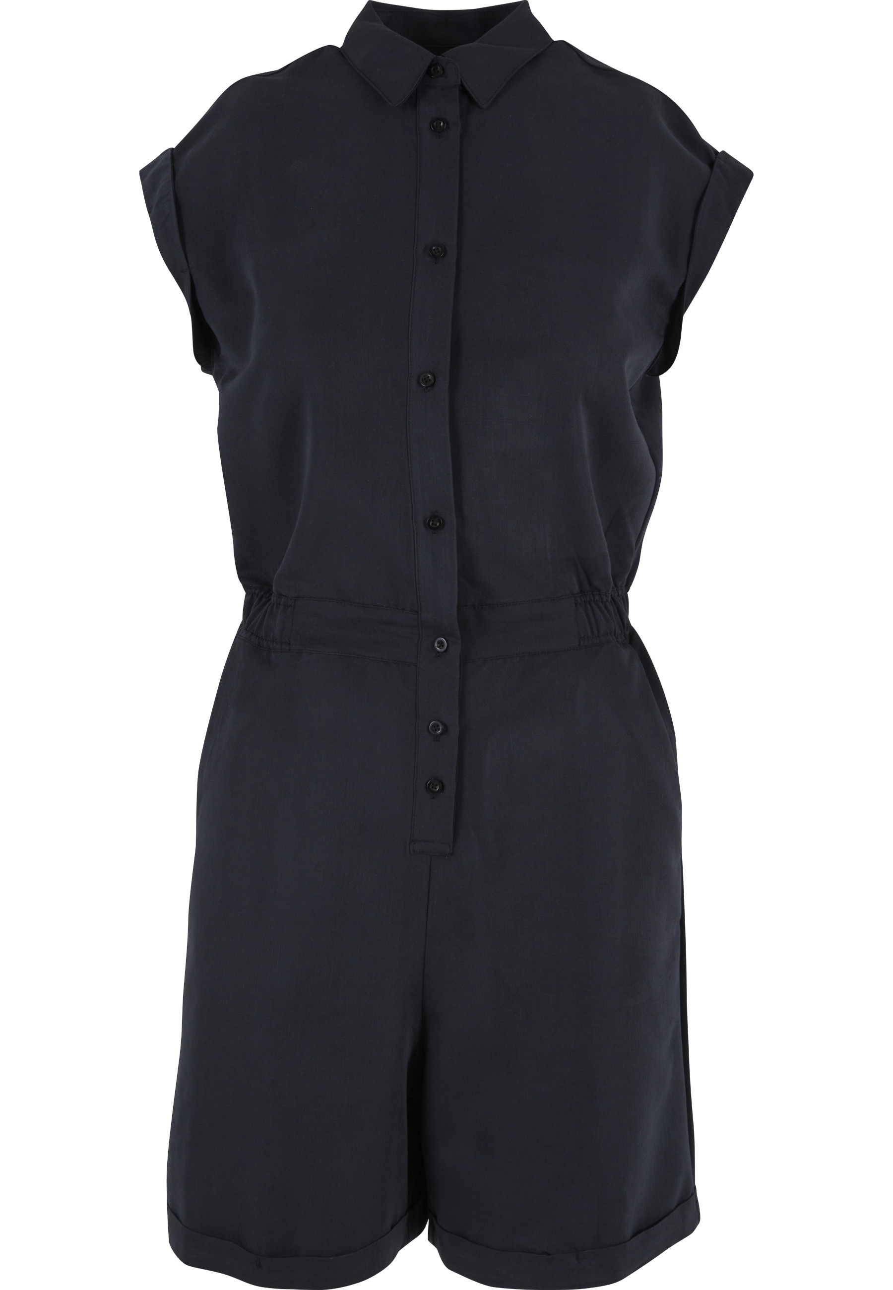 URBAN CLASSICS Jumpsuit "Urban Classics Damen Ladies Viscose Twill Jumpsuit günstig online kaufen
