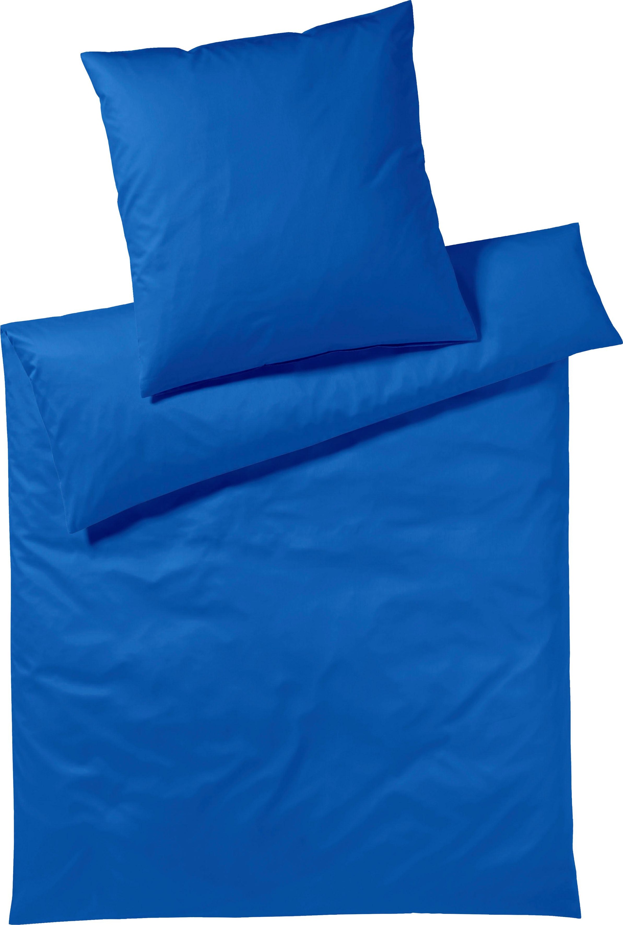 Yes for Bed Bettwäsche "Pure & Simple Uni in Gr. 135x200, 155x220 oder 200x200 cm" 2 Stk. Bettwäsche aus Baumwolle, zeitlose Bettwäsche mit seidigem Glanz