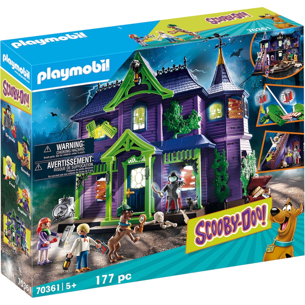 Playmobil® Konstruktions-Spielset »Abenteuer im Geisterhaus (70361), SCOOBY-DOO!«, (177 St.), Made in Germany