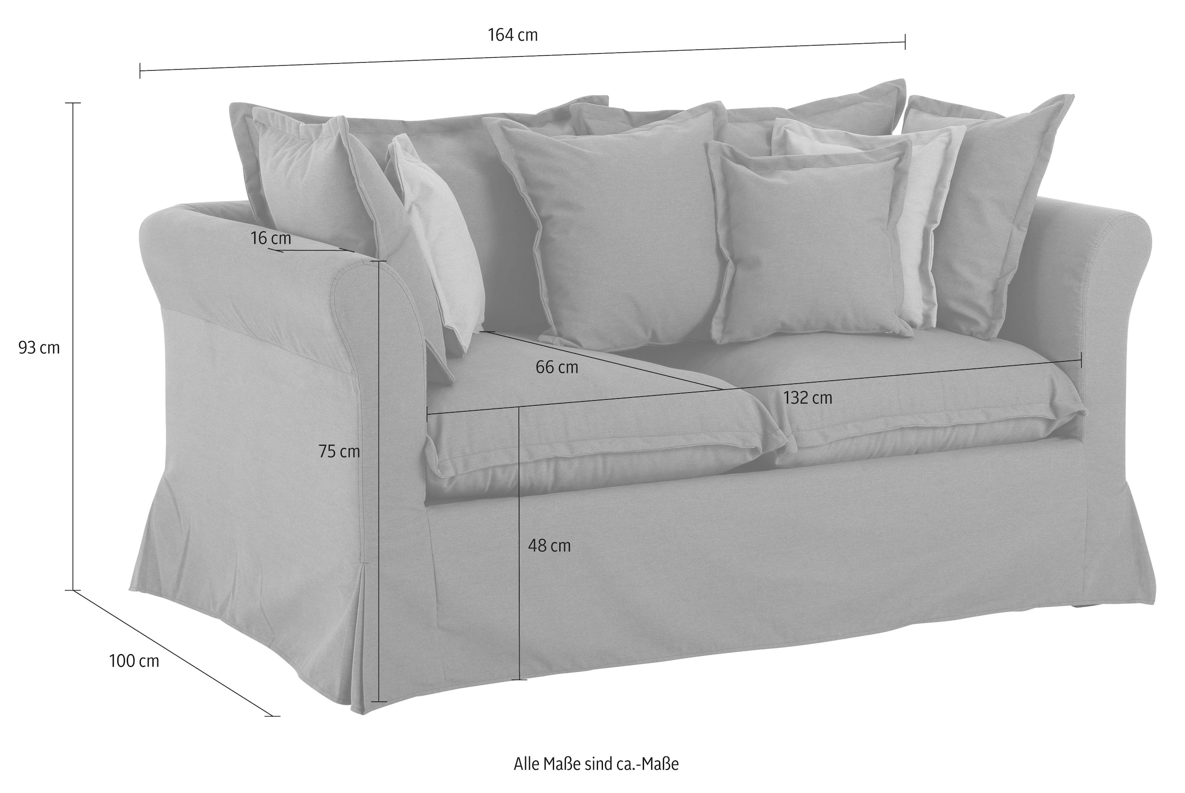 Home affaire 2-Sitzer »Luise«, in Hussenoptik