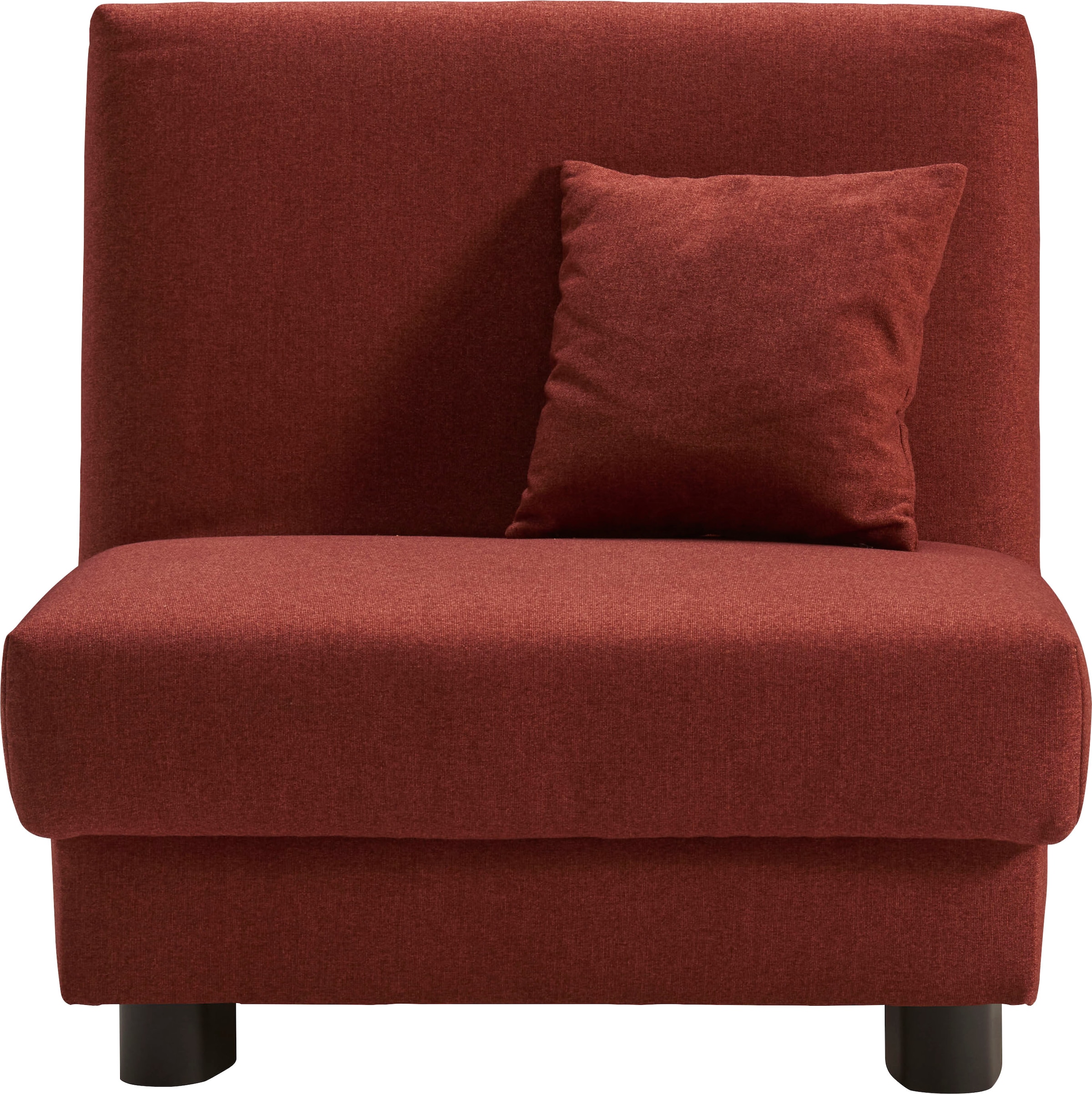 ell + ell Schlafsofa »Enny«, Liegefläche Breite 80 cm, Liegehöhe 40 cm, Füße schwarz, Rückenlehne