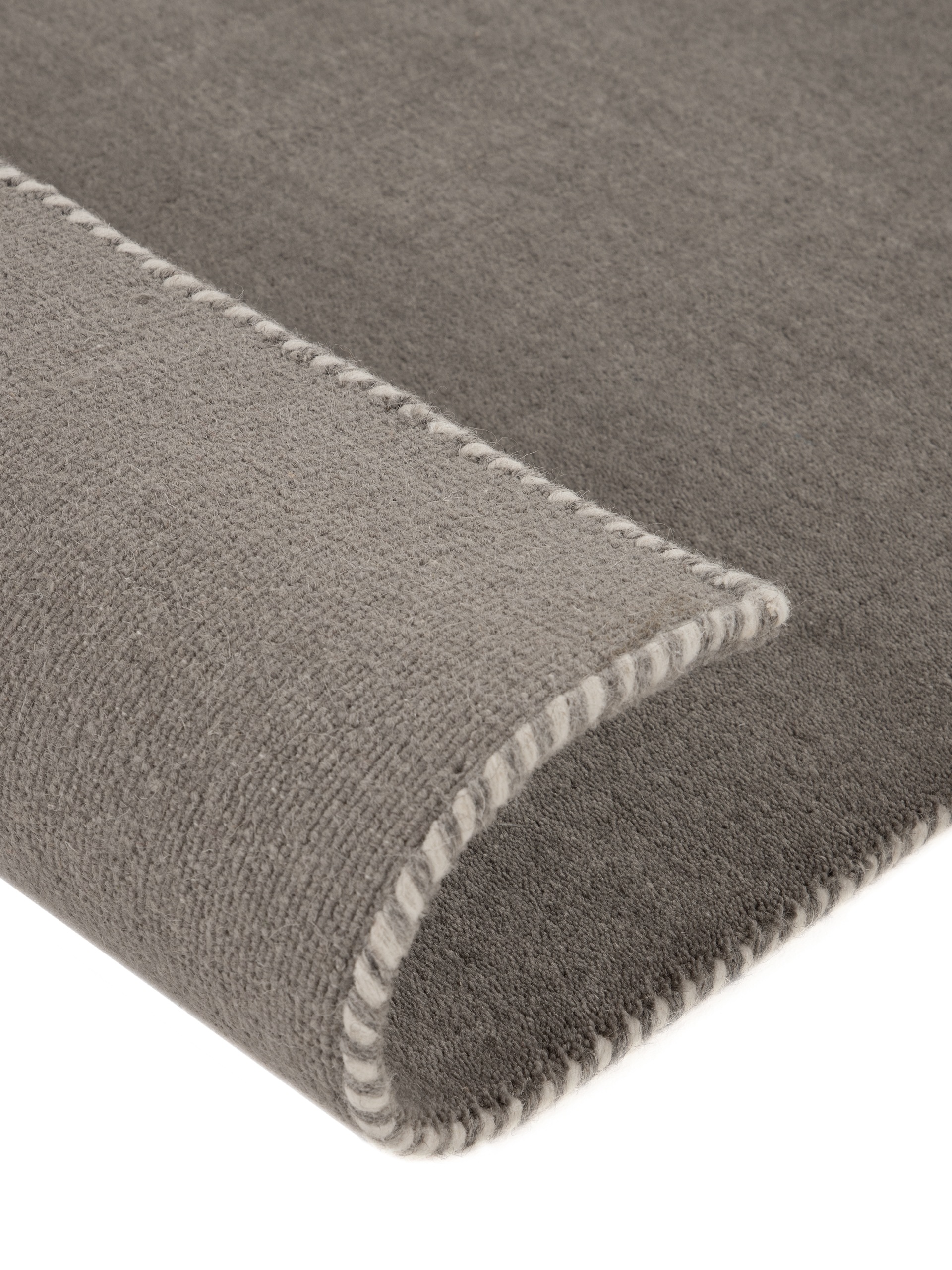 carpetfine Wollteppich »Gabbeh Lola Uni«, rechteckig, 14 mm Höhe, mit natürlichem Pflanzenmaterial von Hand gewebt, auch in Rund
