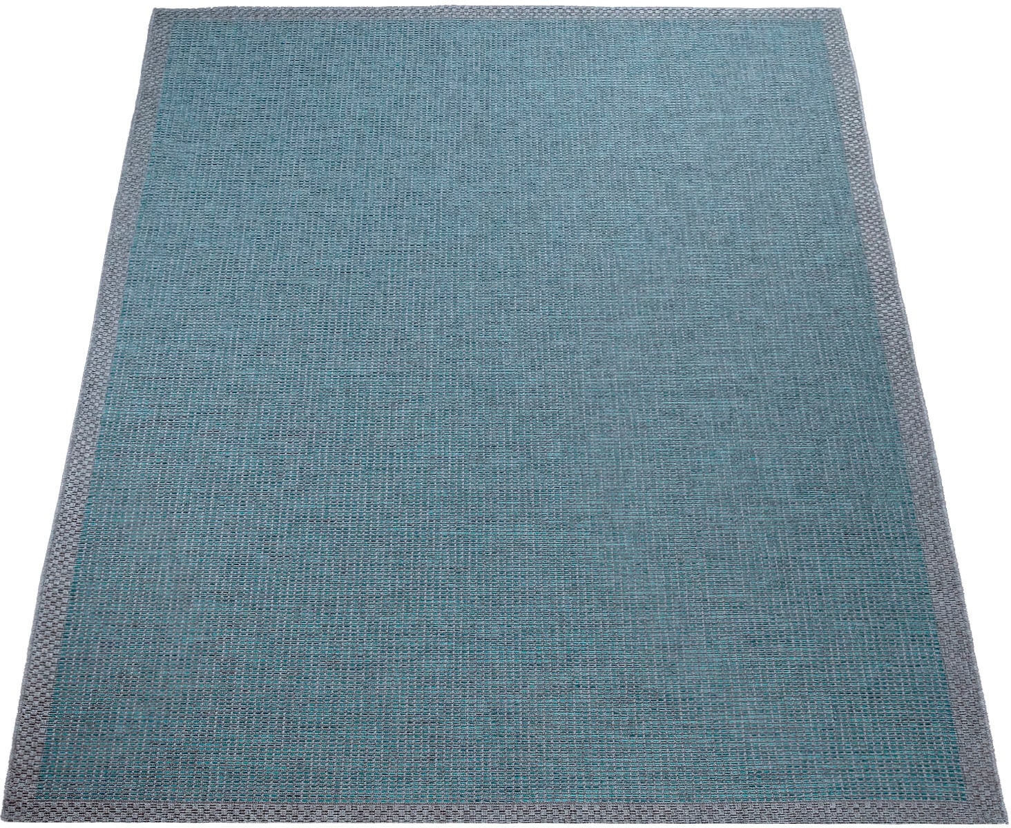 Paco Home Teppich »Quebec meliert, mit | In- 135«, Flachgewebe, geeignet Bordüre, rechteckig, auf Outdoor BAUR Rechnung und